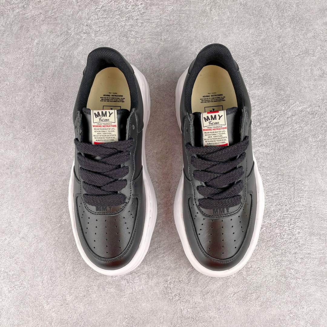 MIHARA YASUHIRO Original MMY 三原康裕 黑色 皮面 低筒 溶胶鞋 帆布鞋 板鞋 休闲鞋 增高鞋 男鞋 女鞋 A07FW702