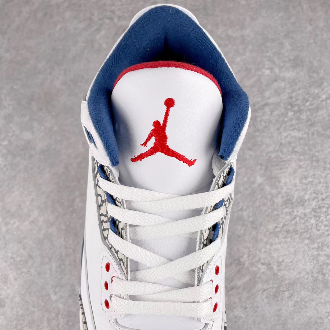 Air Jordan 3 Retro True Blue 白藍 2011  AJ 3低筒 休闲鞋 篮球鞋 板鞋 男鞋 136064-104