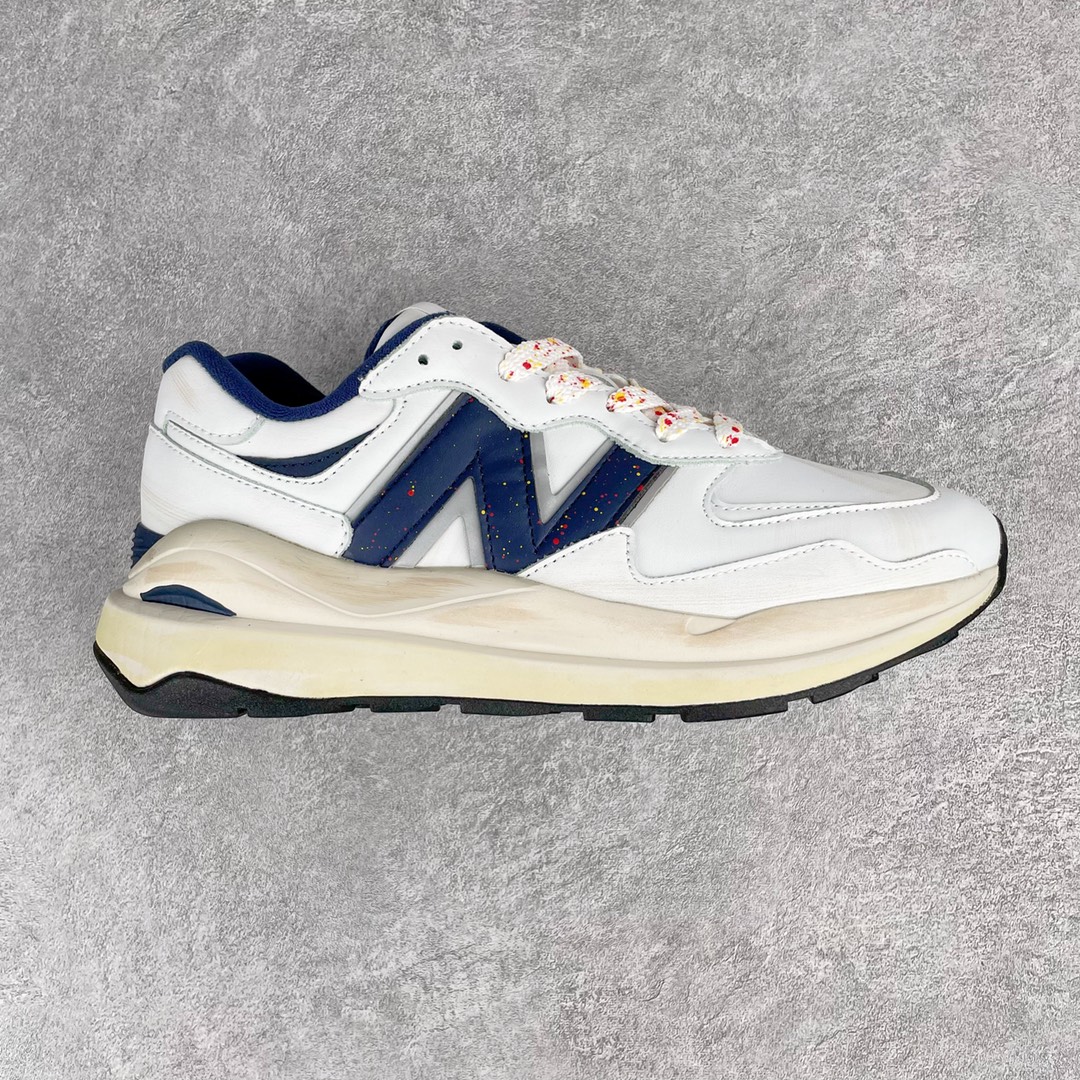 New Balance  NB5740 泼墨 做旧 黑白 低筒 复古慢跑鞋 板鞋 运动鞋 休闲鞋 男鞋 女鞋 M5740FD1