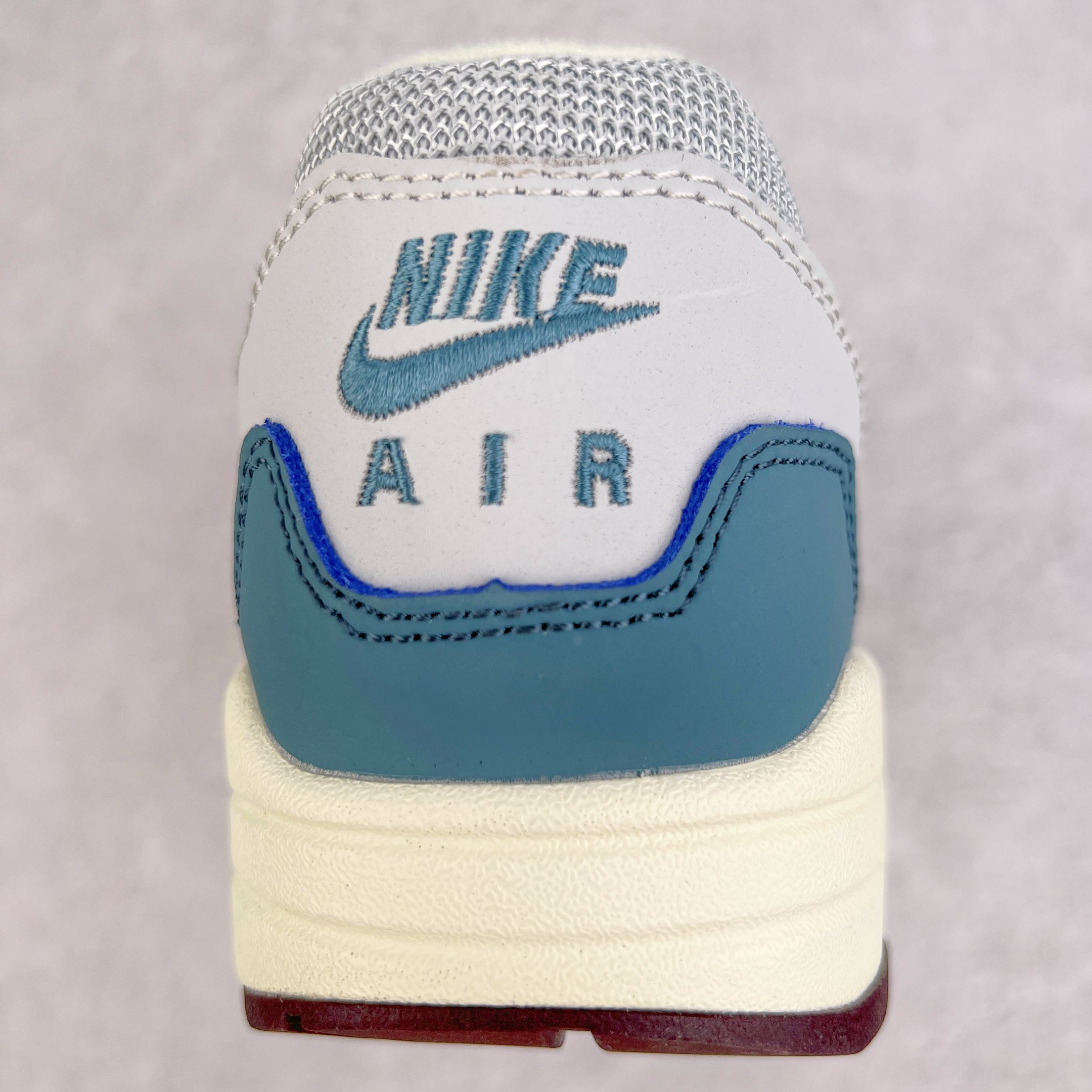 Patta Air Max 1  Aqua Noise 灰蓝 波浪纹 低筒 减震运动鞋 休闲鞋 板鞋 男鞋 女鞋 AO1021-023