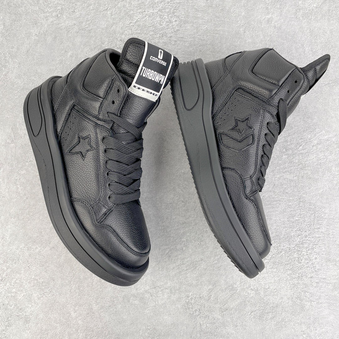 Rick Owens DRKSHDW Converse Turbodrk Weapon 联名款 黑巧克力色 高筒 靴子 板鞋 休闲鞋 男鞋 女鞋 A01290C