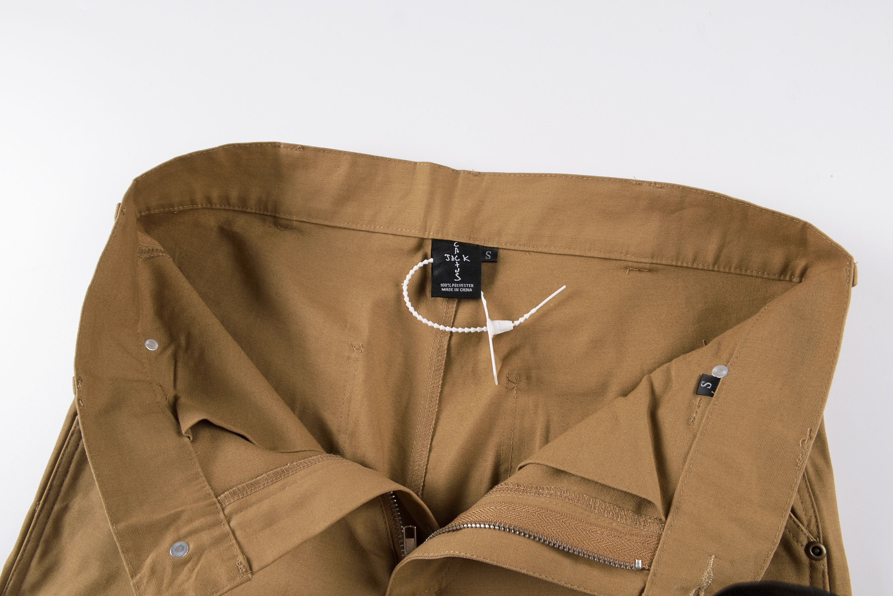 Travis Scott ts Cactus Jack PS System Work Pants  人物印花 抽象 卡其色  多口袋工裝休閒褲 長褲 直筒褲 棉褲 中腰 春秋款 男款  