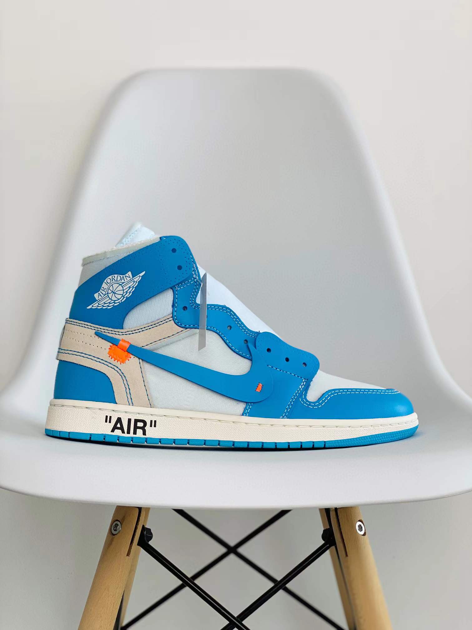 OFF-White Air Jordan 1 AJ1 Retro OG UNC 北卡藍 聯名 篮球鞋 高筒 休闲鞋 男鞋 板鞋 AQ0818-148