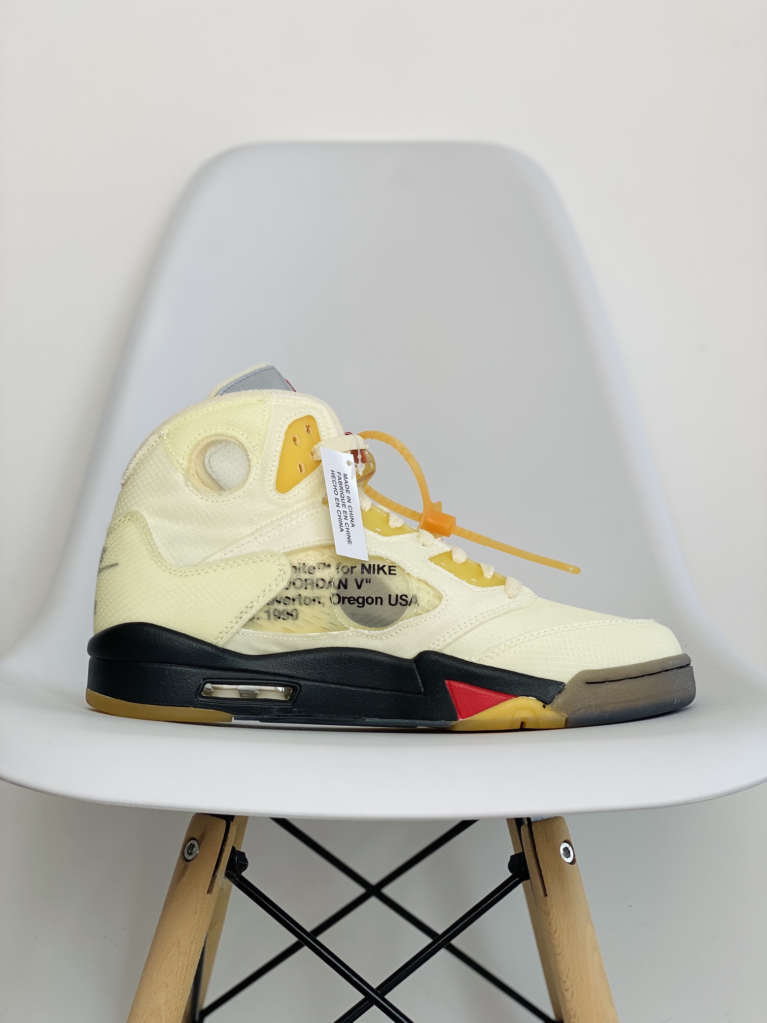 OFF-White Air Jordan 5 Retro Sail 白蝉翼  高筒 男鞋 休闲鞋 板鞋 篮球鞋 DH8565-100
