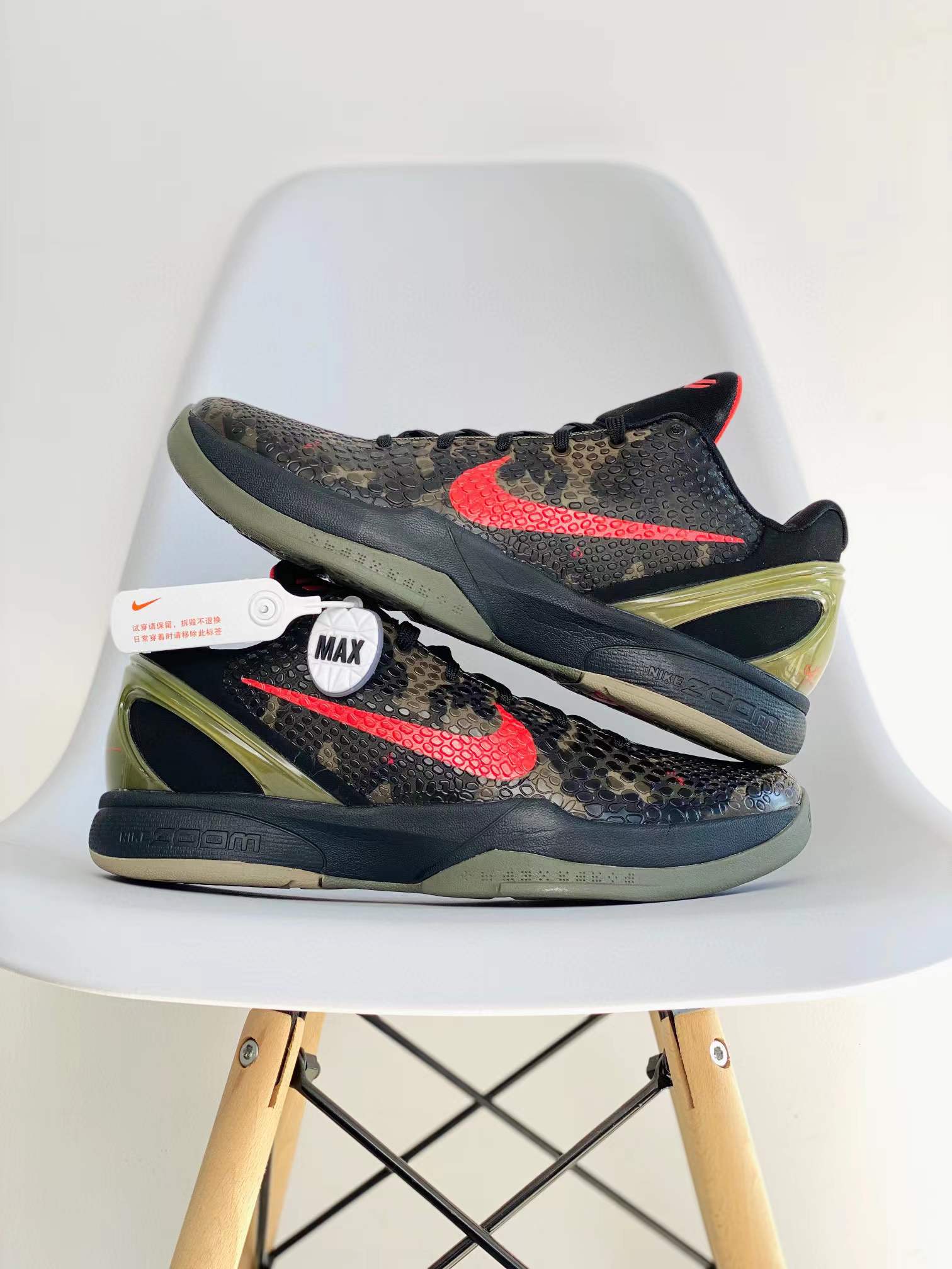 滅世純原 KOBE6 Italian Camo  沙漠 黑紅迷彩 科比 6 球鞋 籃球鞋 實戰鞋 前後氣墊 真碳板 男鞋  429659-900