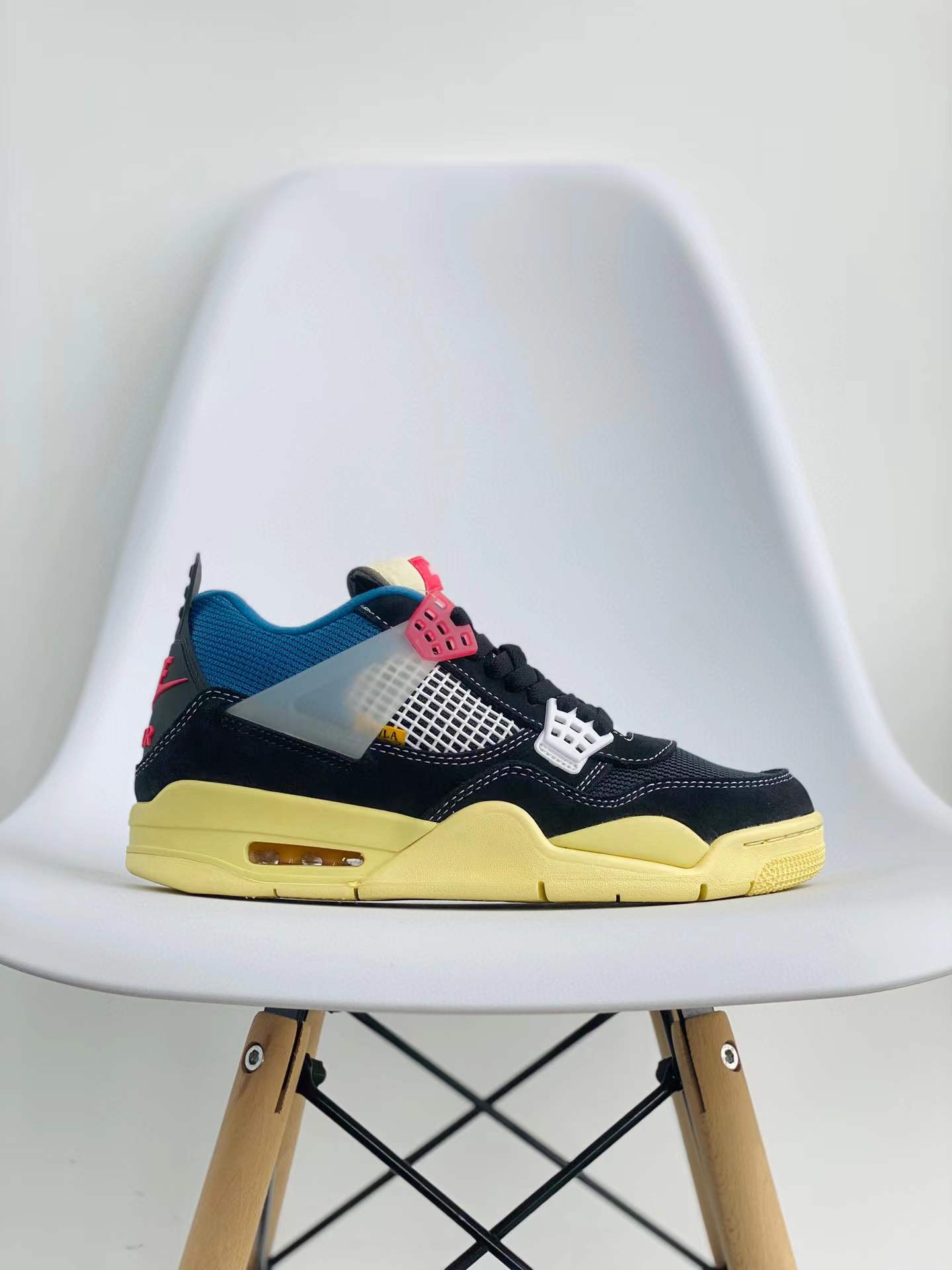 Union LA Air Jordan 4 AJ4 Retro Off Noir  黑蓝  麂皮 篮球鞋 运动鞋 休闲鞋 男鞋 DC9533-001