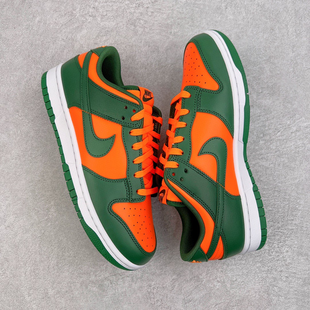 dunk Low Miami Hurricanes 橙绿 低筒 复古板鞋 休闲鞋 男鞋 女鞋 DD1391-300