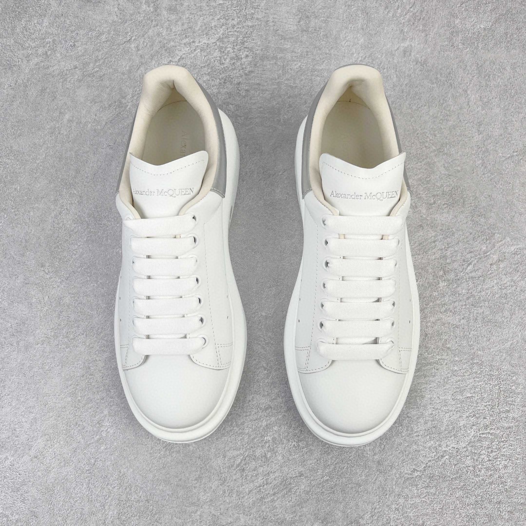 Alexander McQueen 麦昆 白色 银尾 低筒 板鞋 休闲鞋 厚底鞋 增高鞋 男鞋 女鞋 553770WHFBU9042