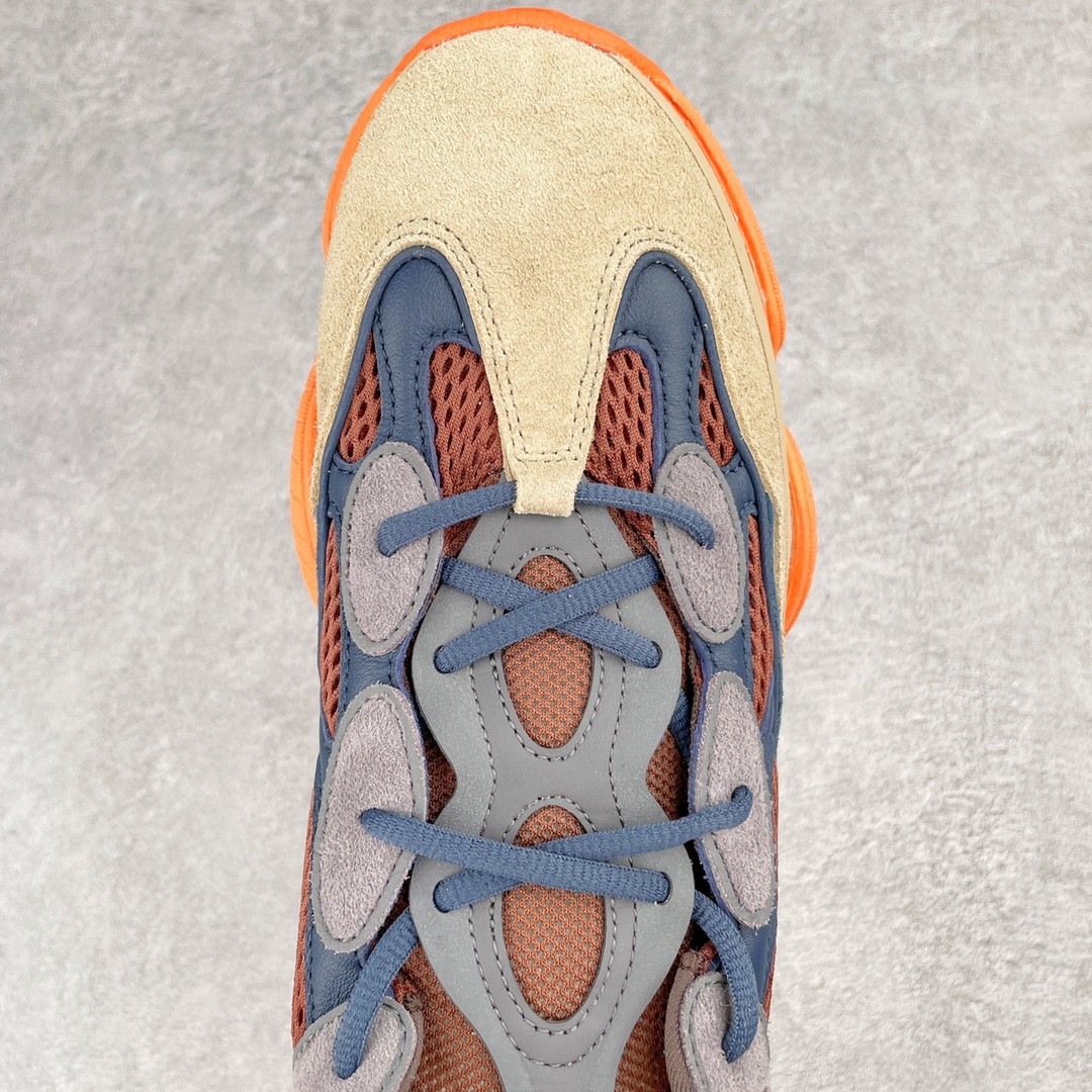adidas originals Yeezy 500 Enflame 蓝橙 低筒 休闲鞋 运动鞋 老爹鞋 男鞋 女鞋 GZ5541