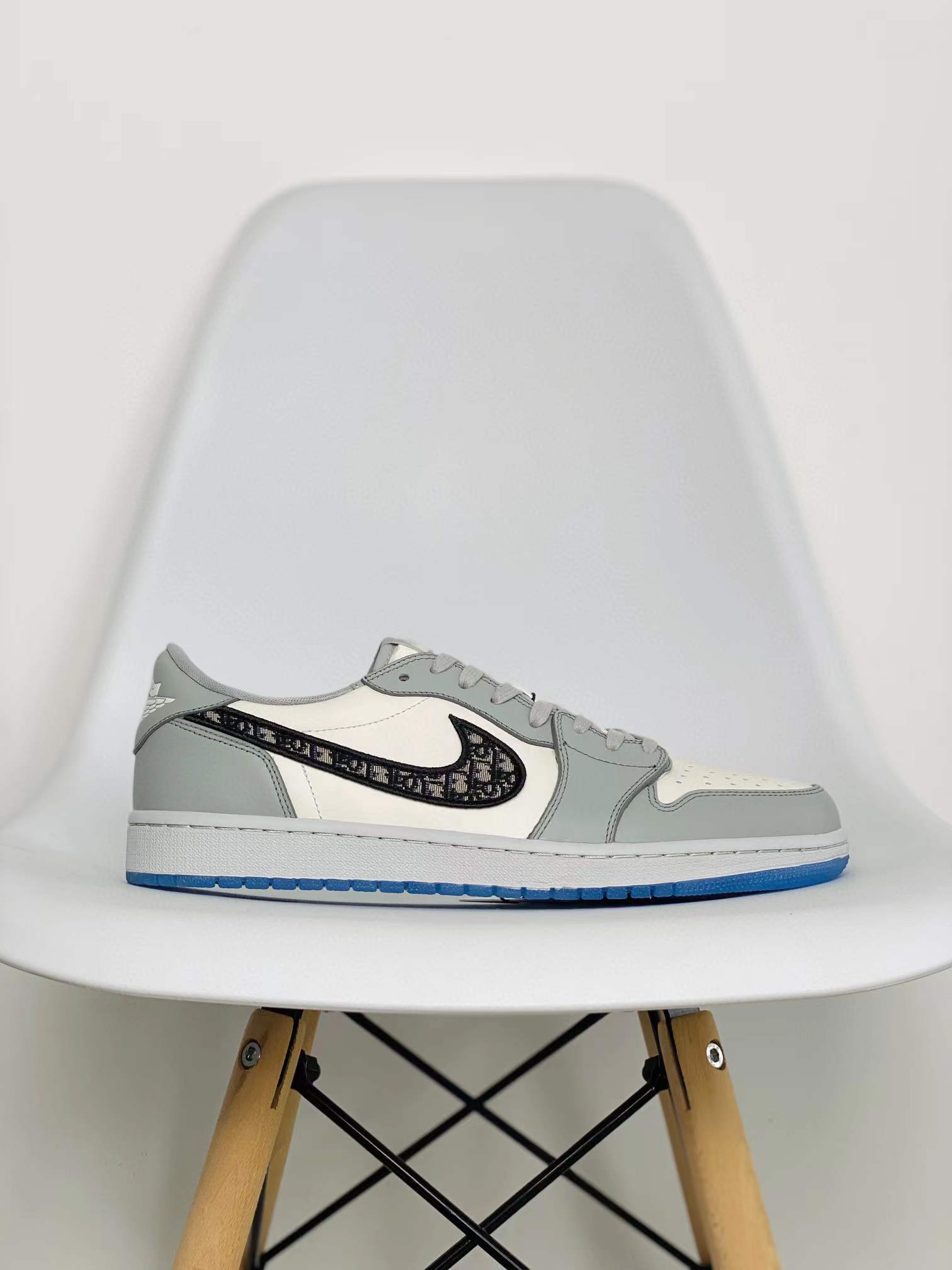 DIOR Air Jordan 1 AJ1 Low OG 大迪奧 白灰 老花  低筒 休闲鞋 男鞋 女鞋 板鞋 CN8607-002