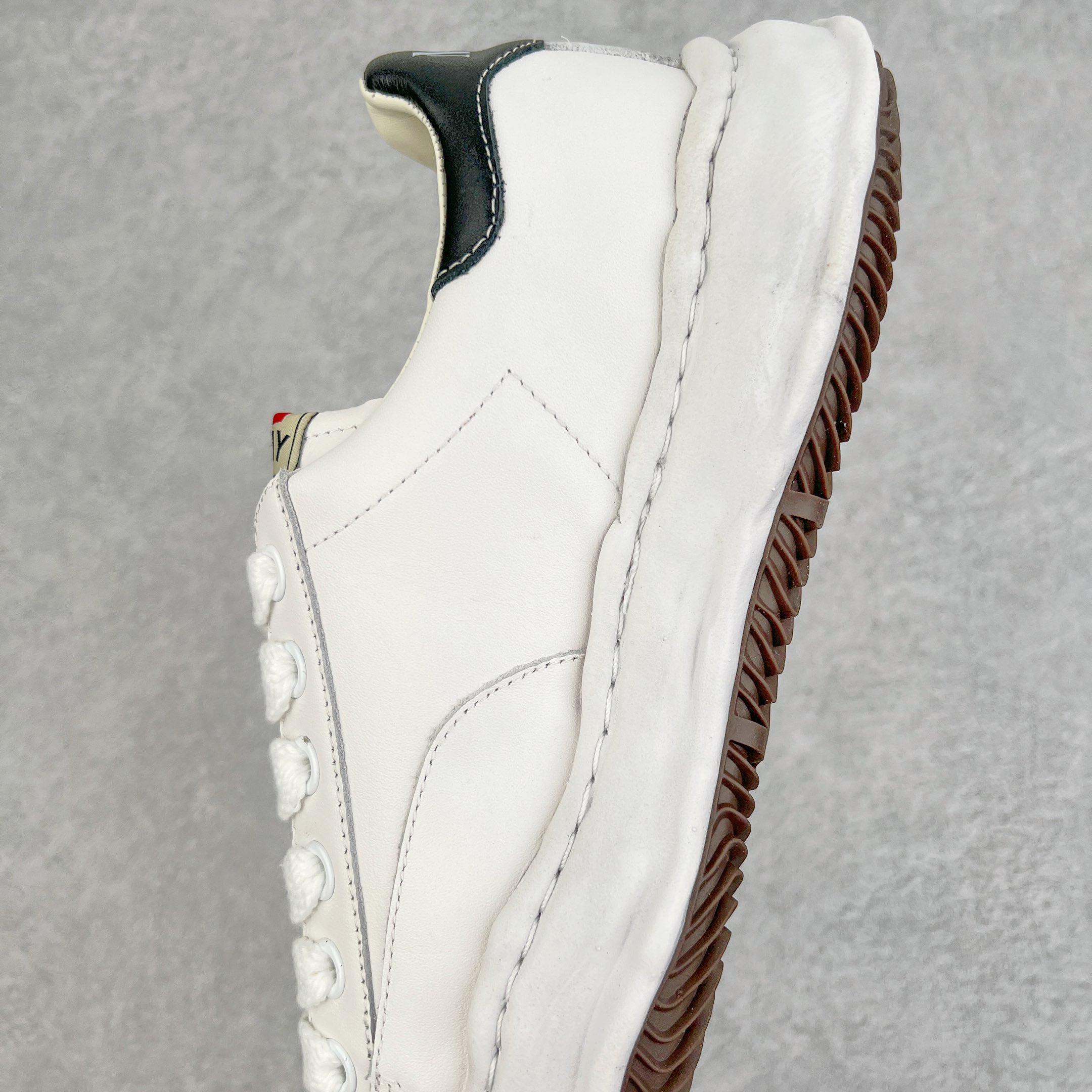 MIHARA YASUHIRO Original MMY 三原康裕 白色 皮面 水洗做旧 低筒 溶胶鞋 帆布鞋 板鞋 休闲鞋 增高鞋 男鞋 女鞋 