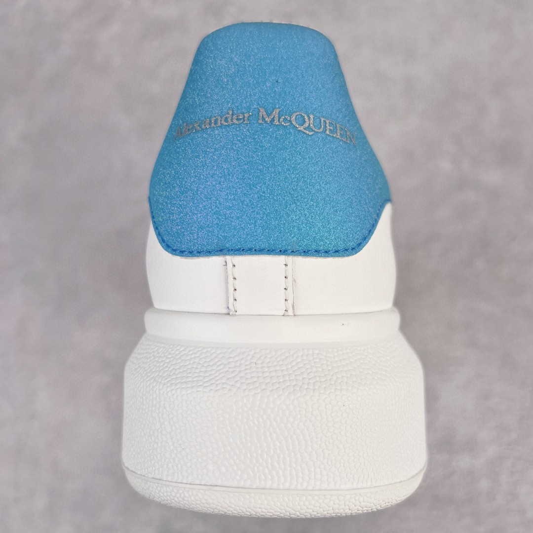 Alexander McQueen 麦昆 白色 蓝尾 低筒 板鞋 休闲鞋 厚底鞋 增高鞋 男鞋 女鞋 