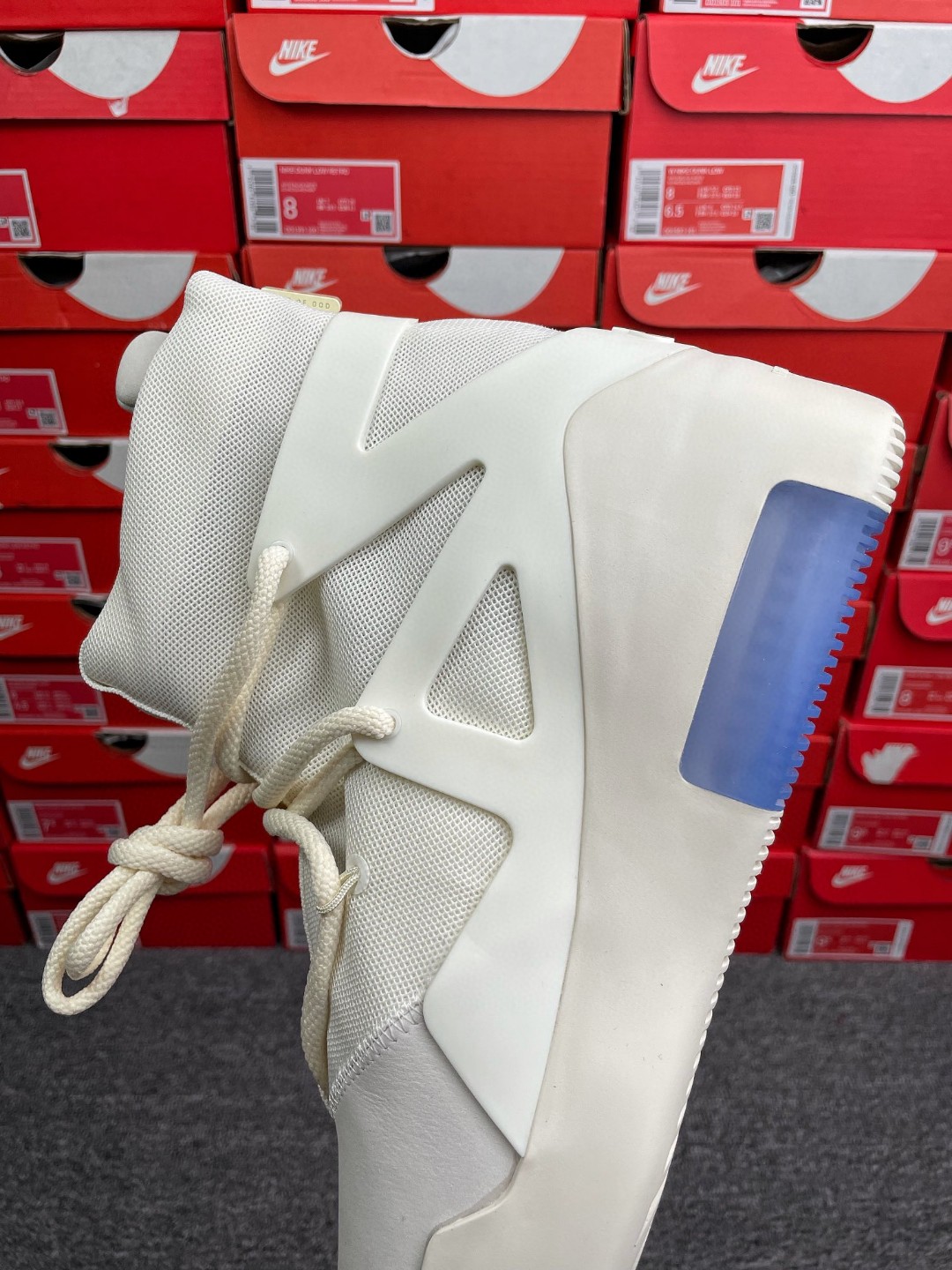 Nike Air Fear of God 1 Sail Black FOG 灰色 高筒 篮球鞋 球鞋 实战鞋 运动鞋 AR4237-100