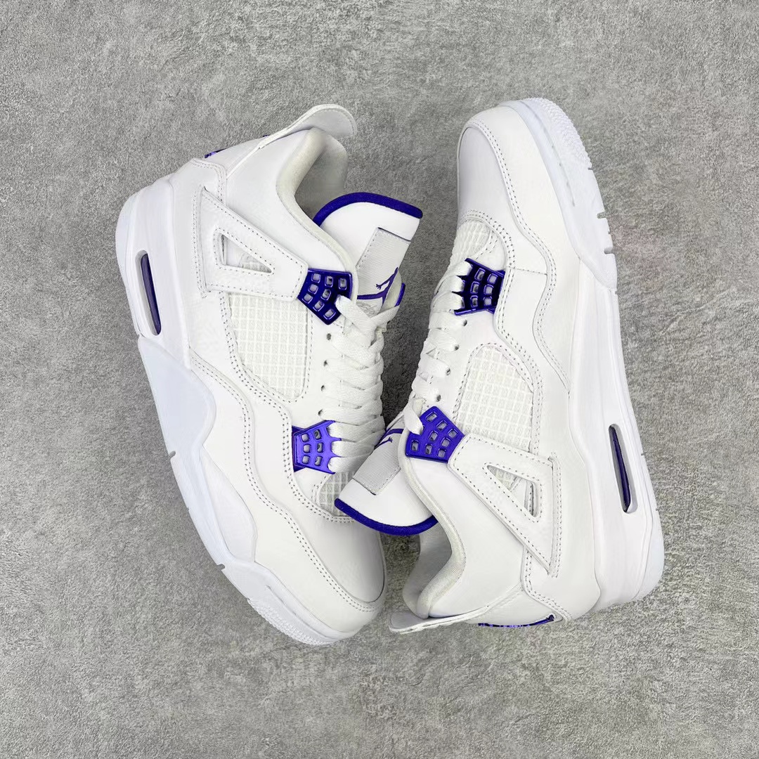 Air Jordan 4 AJ4 Retro Purple Metallic 白紫 篮球鞋 运动鞋 休闲鞋 男鞋 女鞋 CT8527-115