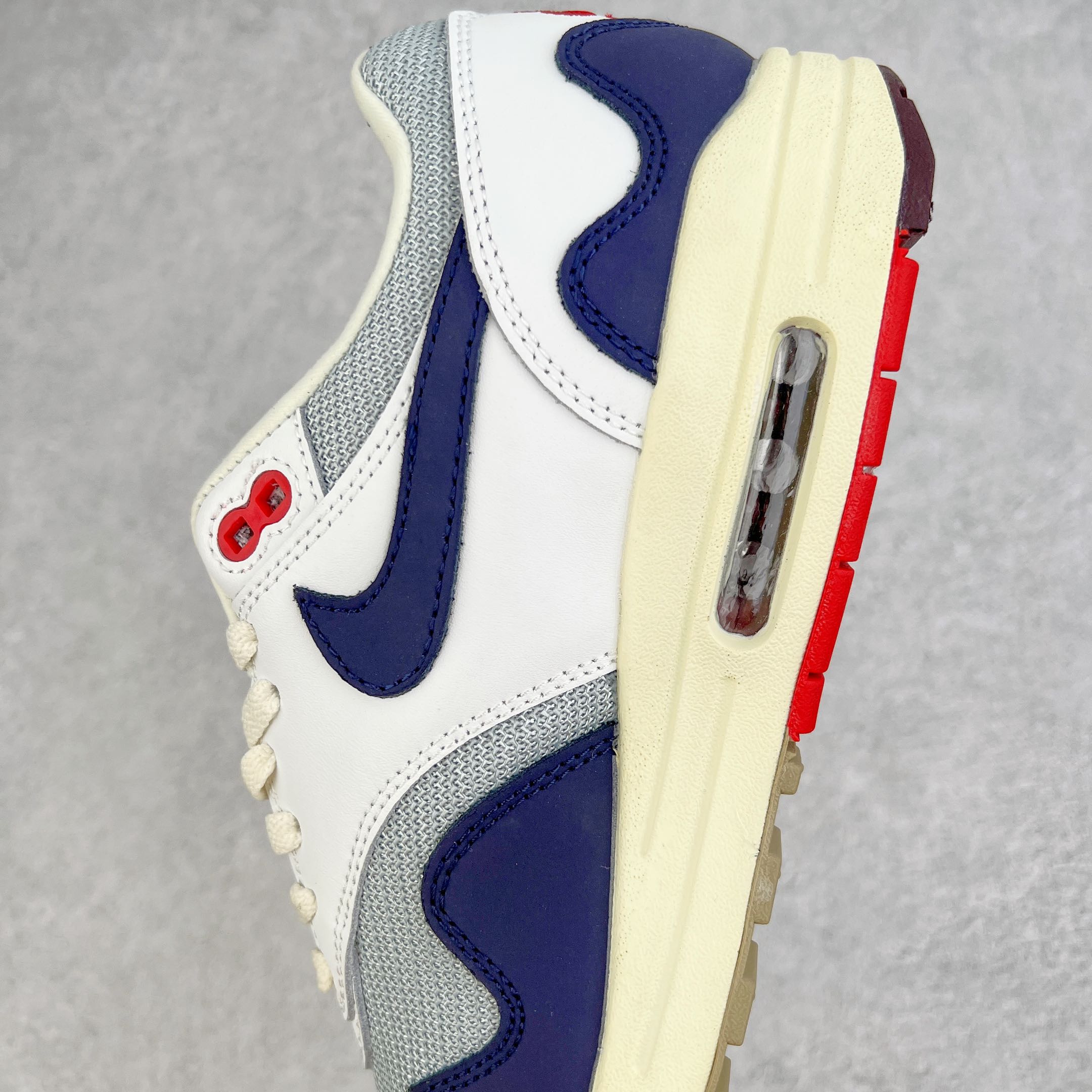 Patta Air Max 1 藏青白 波浪纹 低筒 减震运动鞋 休闲鞋 板鞋 男鞋 女鞋 