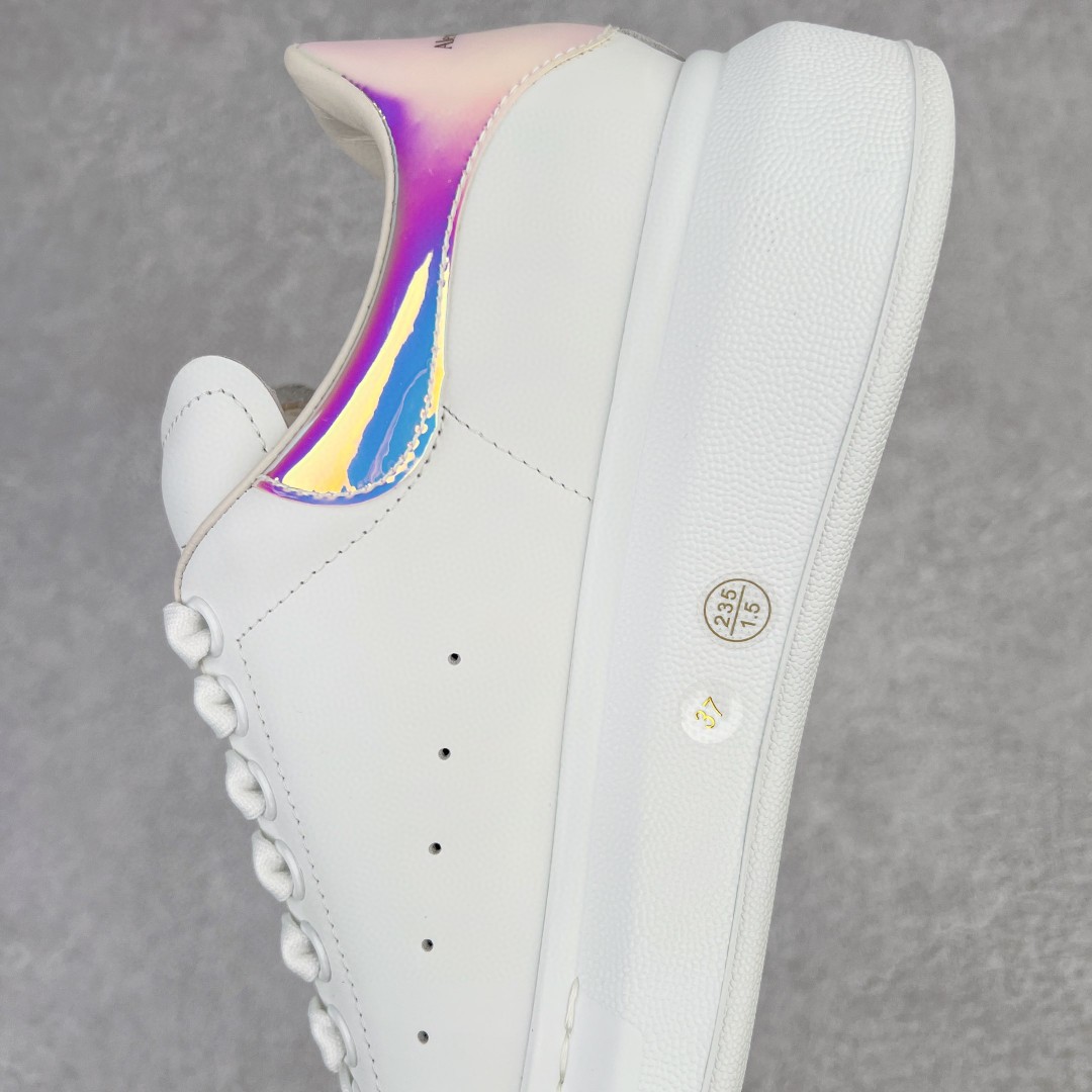 Alexander McQueen 麦昆 白色 闪粉镭射尾 低筒 板鞋 休闲鞋 厚底鞋 增高鞋 男鞋 女鞋 553680WHX929123