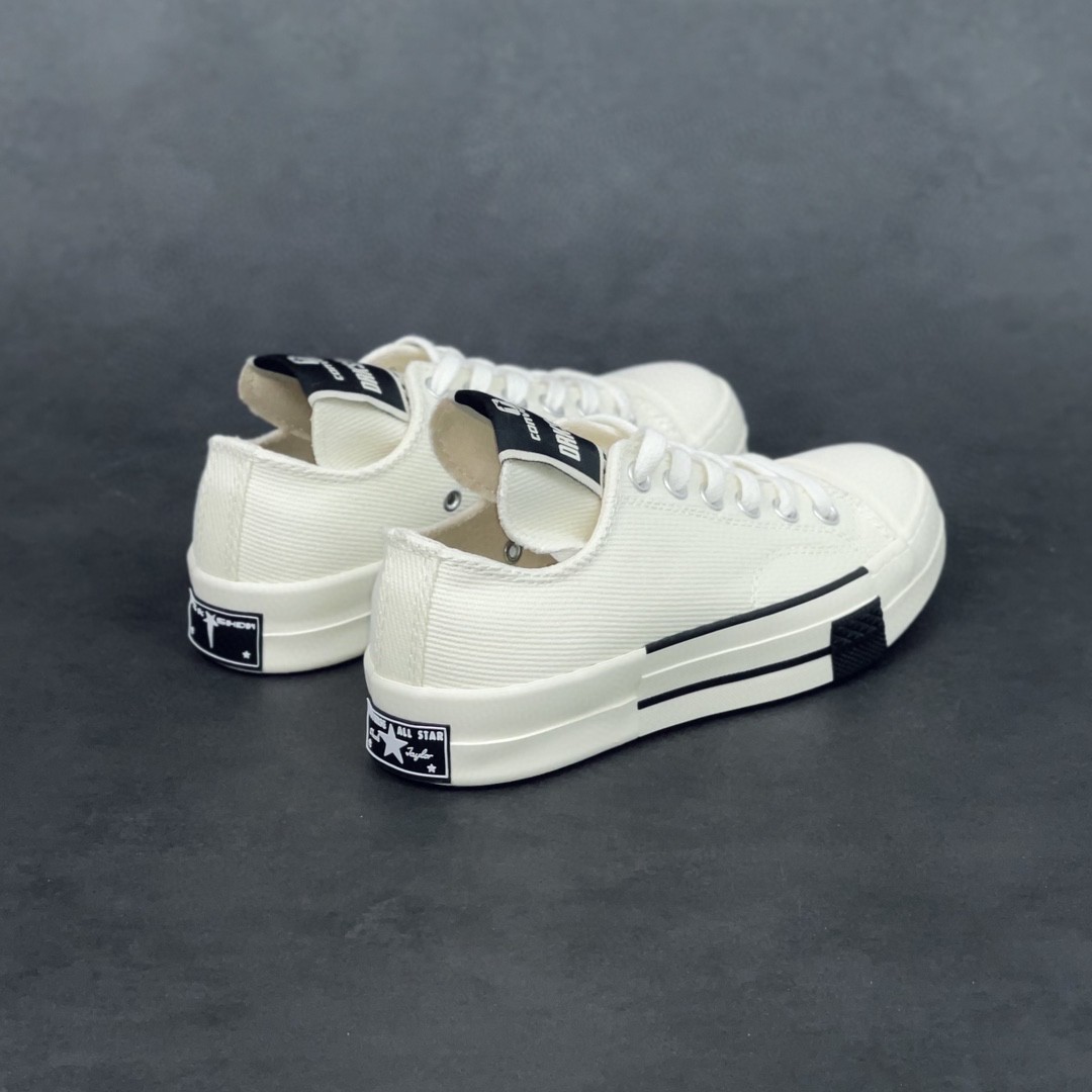 Rick Owens DRKSHDW Converse Chuck Taylor ALL Star 1970S Ox 白色 高筒 板鞋 休闲鞋 帆布鞋 男鞋 女鞋 A00134C