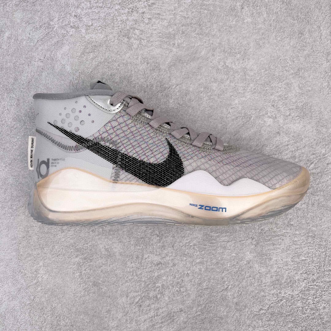 Zoom KD 12 White Wolf  Grey 杜兰特 太极阴阳 灰白 高筒 减震防滑 实战鞋 篮球鞋 运动鞋 男鞋 CK1195-101