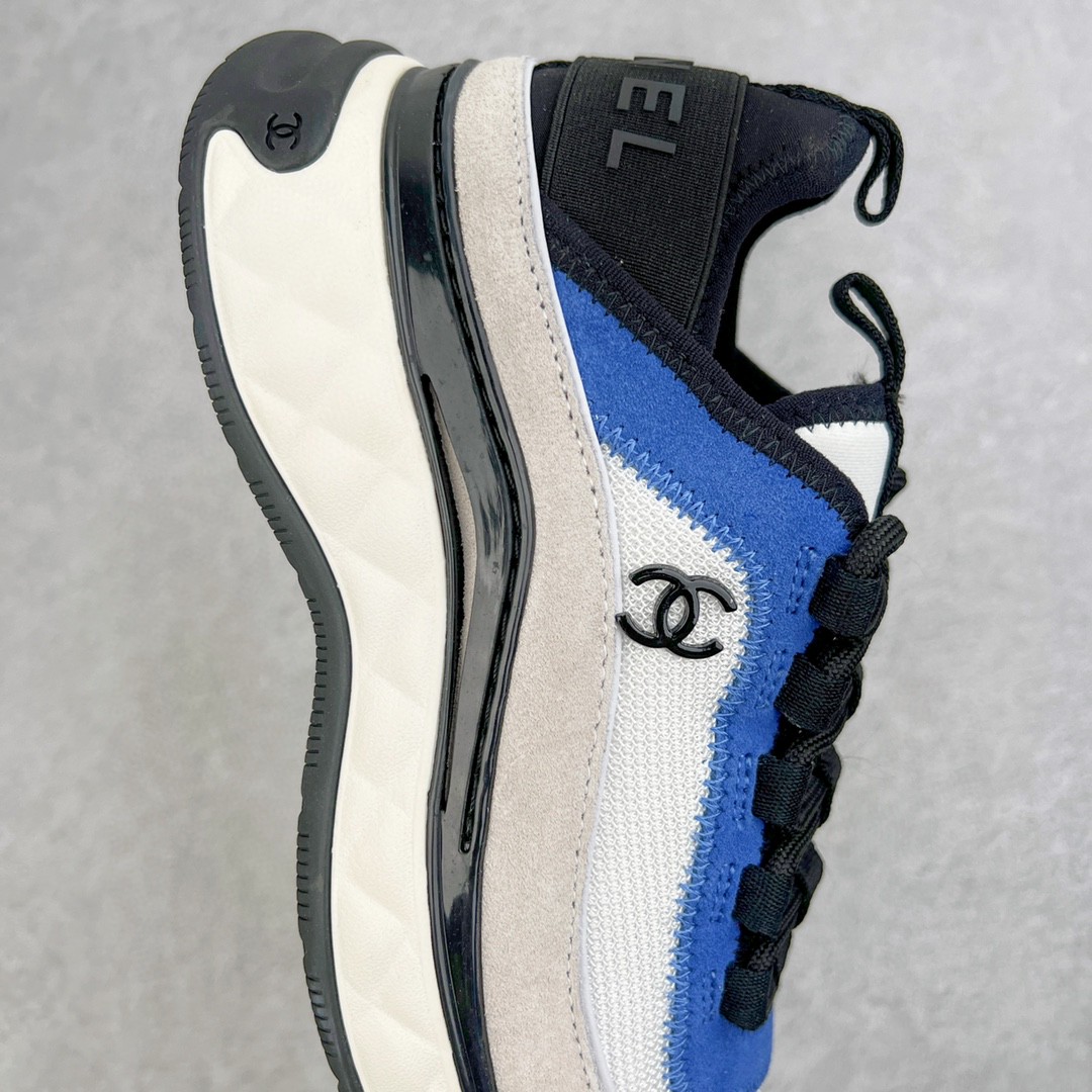 [Copy]CHANEL 香奈儿 白蓝灰 金扣 小牛皮 低筒 运动鞋 休闲鞋 跑步鞋 女鞋