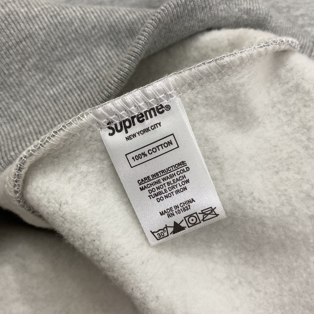 Supreme FW21 Week 2 Contrast Hooded Sweatshirt 字母徽标 Logo印花 灰色 黑色 连帽卫衣 加绒 套头 宽松 秋冬款 男女同款 SUP-FW21-147