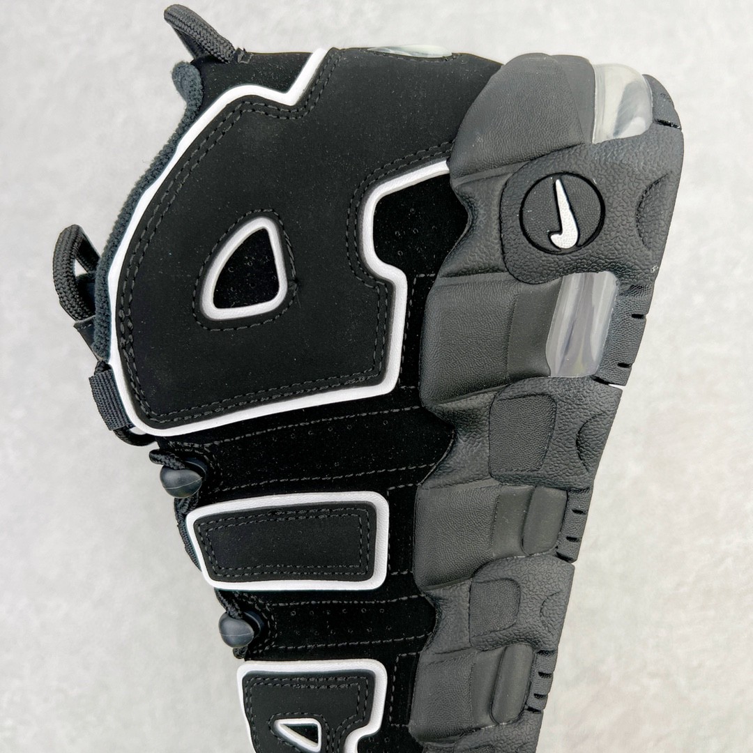 新版 Nike Air More Uptempo Black White 皮蓬 大AIR 黑色 低筒 篮球鞋 男鞋 女鞋 415082-002