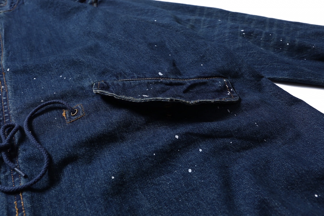 MADNESS MDNS M51  牛仔破洞 泼墨 日系 外套长袖 秋冬季 休闲 男女同款