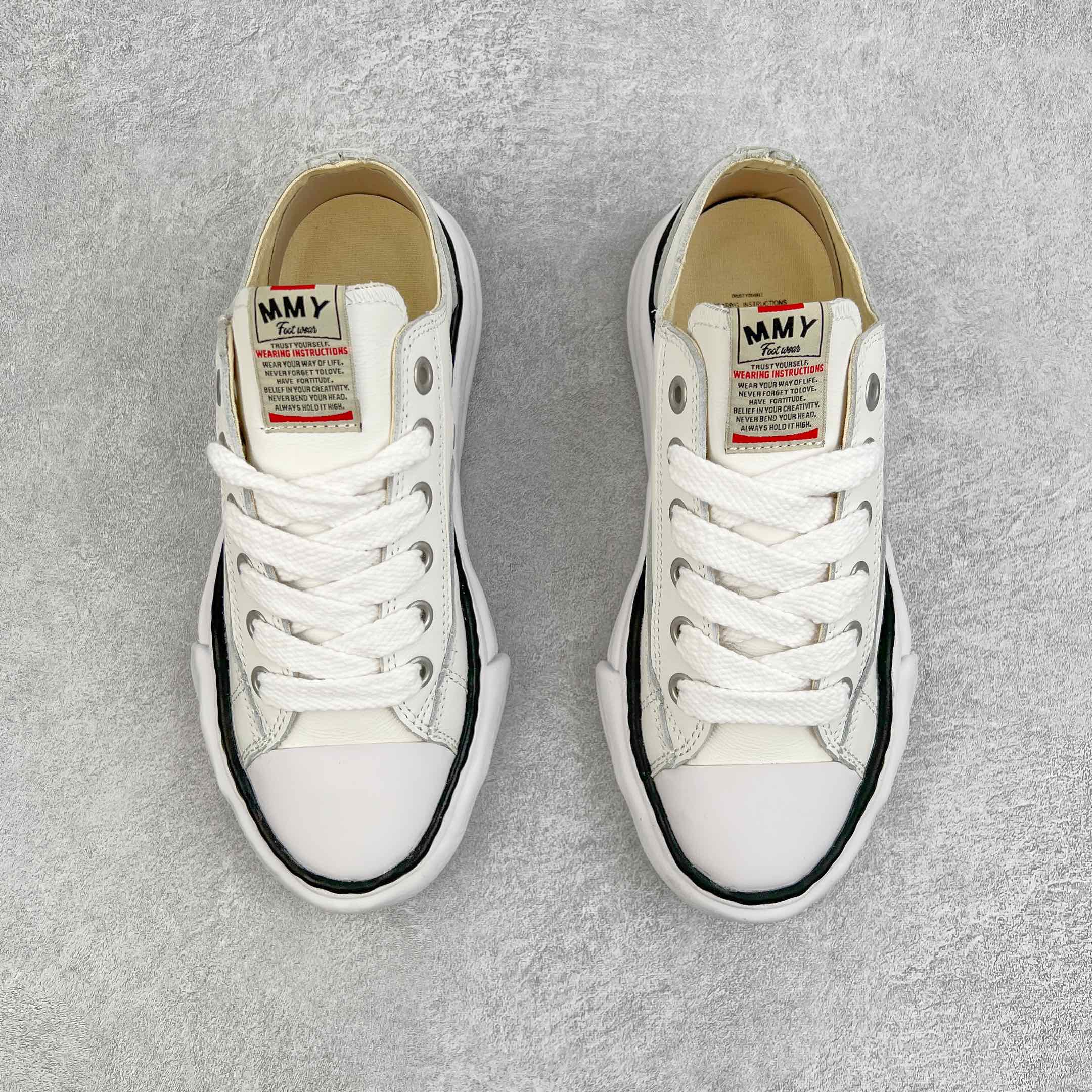 MIHARA YASUHIRO Original MMY 三原康裕 白色 皮面 低筒 溶胶鞋 帆布鞋 板鞋 休闲鞋 增高鞋 男鞋 女鞋 