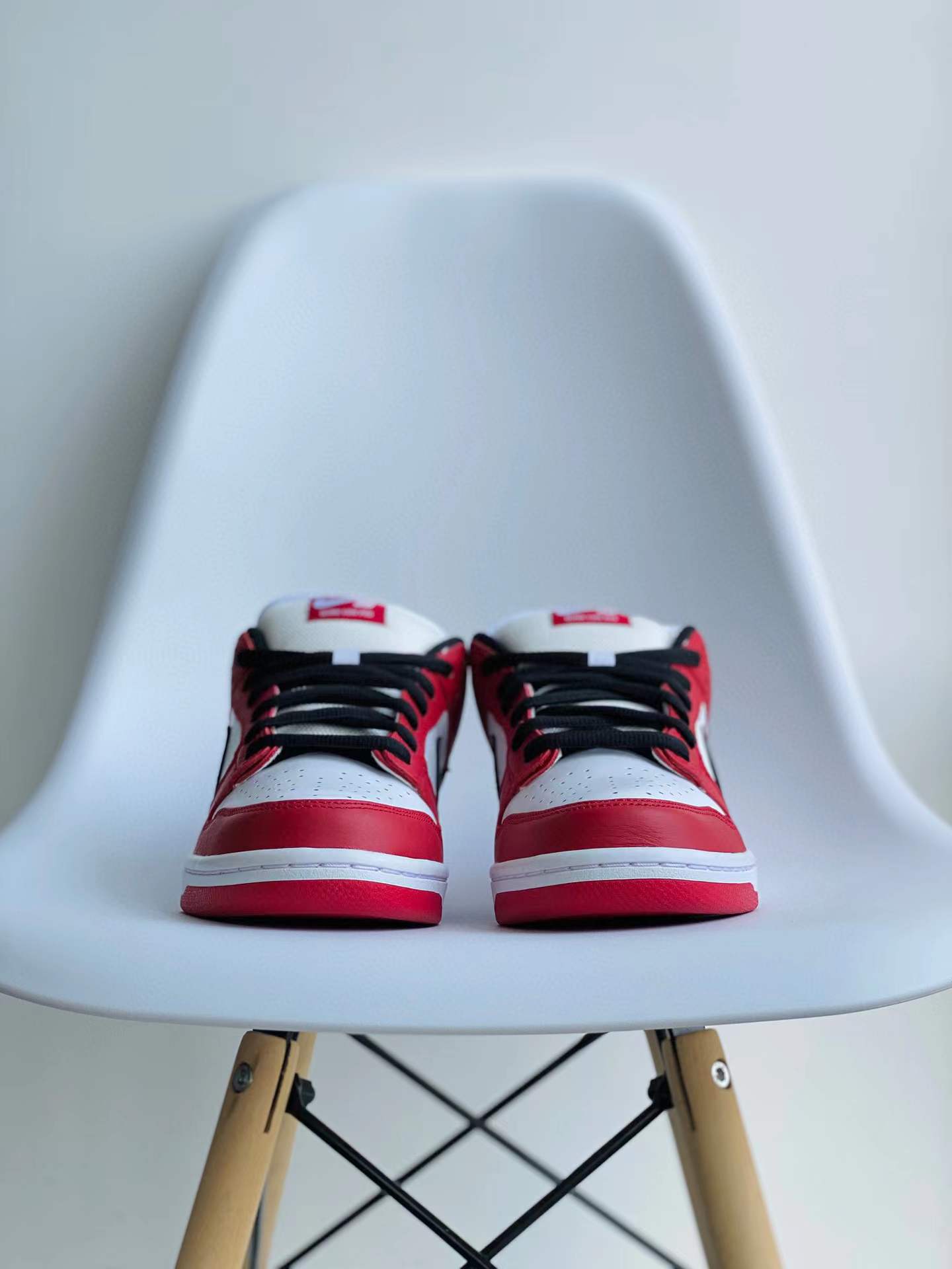  dunk Low Pro Chicago 芝加哥 白红 低筒 复古板鞋 休闲鞋 男鞋 女鞋  BQ6817-600