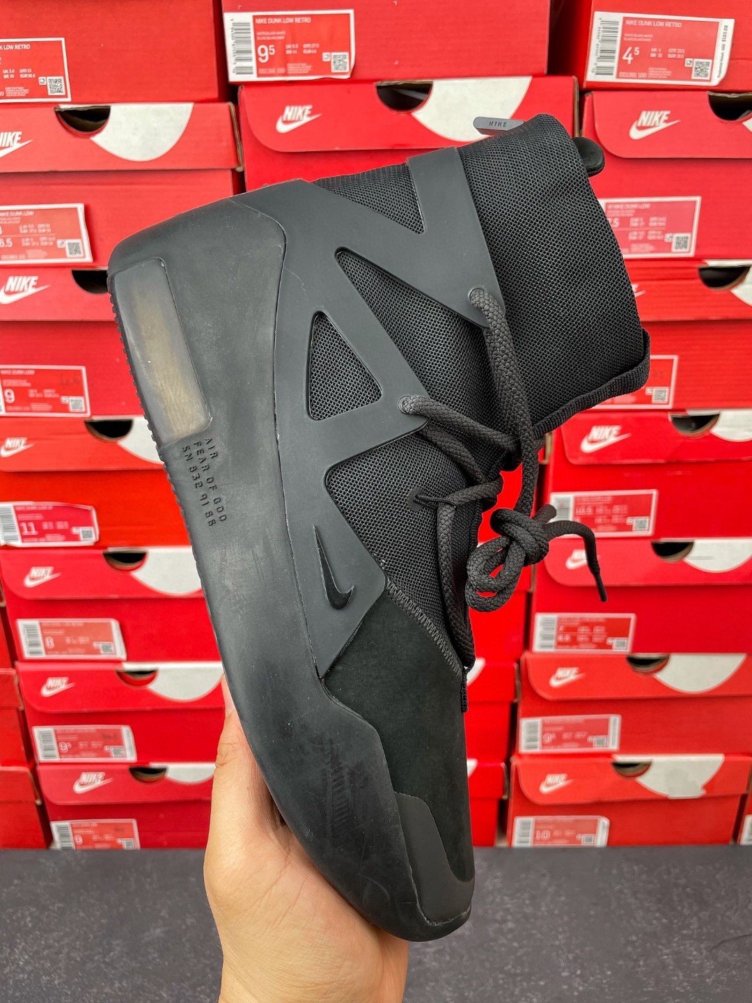 Nike Air Fear of God 1 Triple Black 黑魂 高筒 篮球鞋 球鞋 实战鞋 运动鞋 AR4237-005