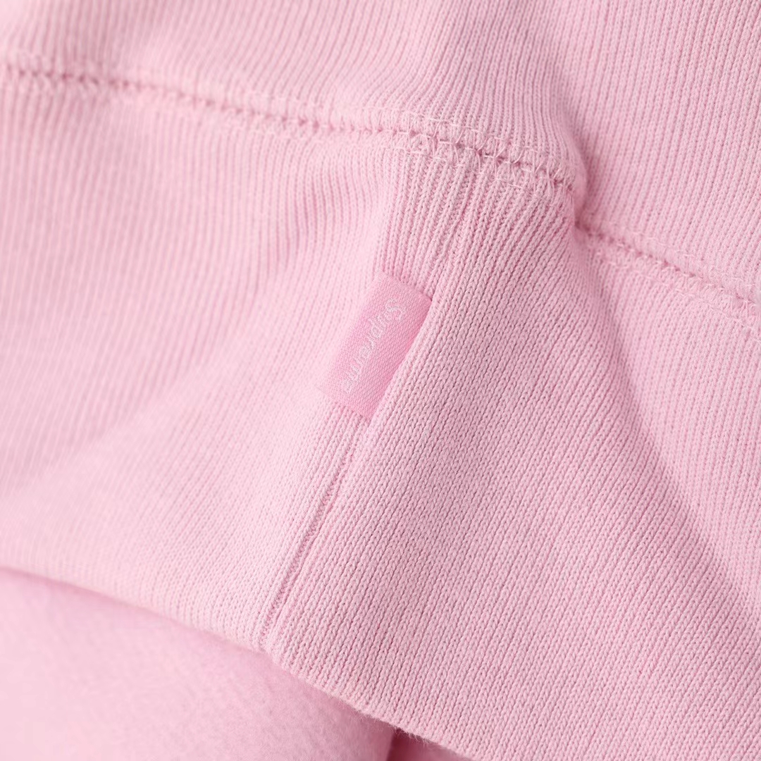 Supreme 19FW Bandana Box Logo Hooded 粉色 腰果花刺绣 长袖 保暖 加绒 卫衣男女同款SUP-FW19-10831