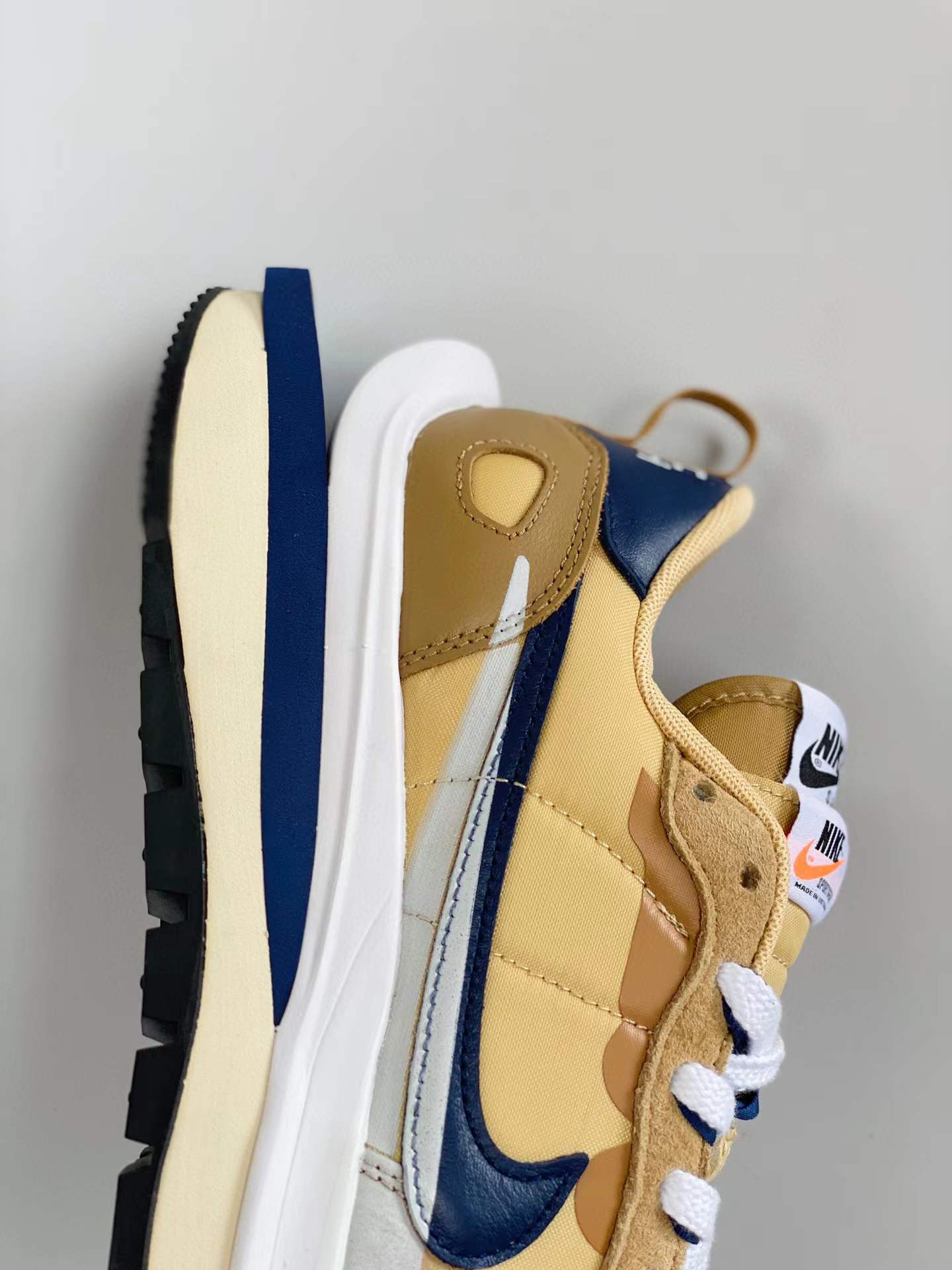 Sacai 3.0 VaporWaffle Sesame and Blue 芝麻 奶茶 卡其  低筒 华夫鞋 增高男女鞋 结构解构鞋 复古休闲鞋  DD1875-200