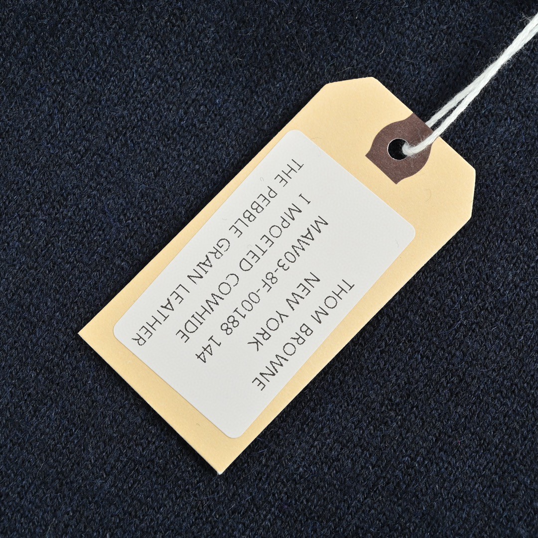 Thom Browne 经典四杠圆领羊毛衫 藏青色 套头 毛衣 长袖 秋冬款 男女同款 