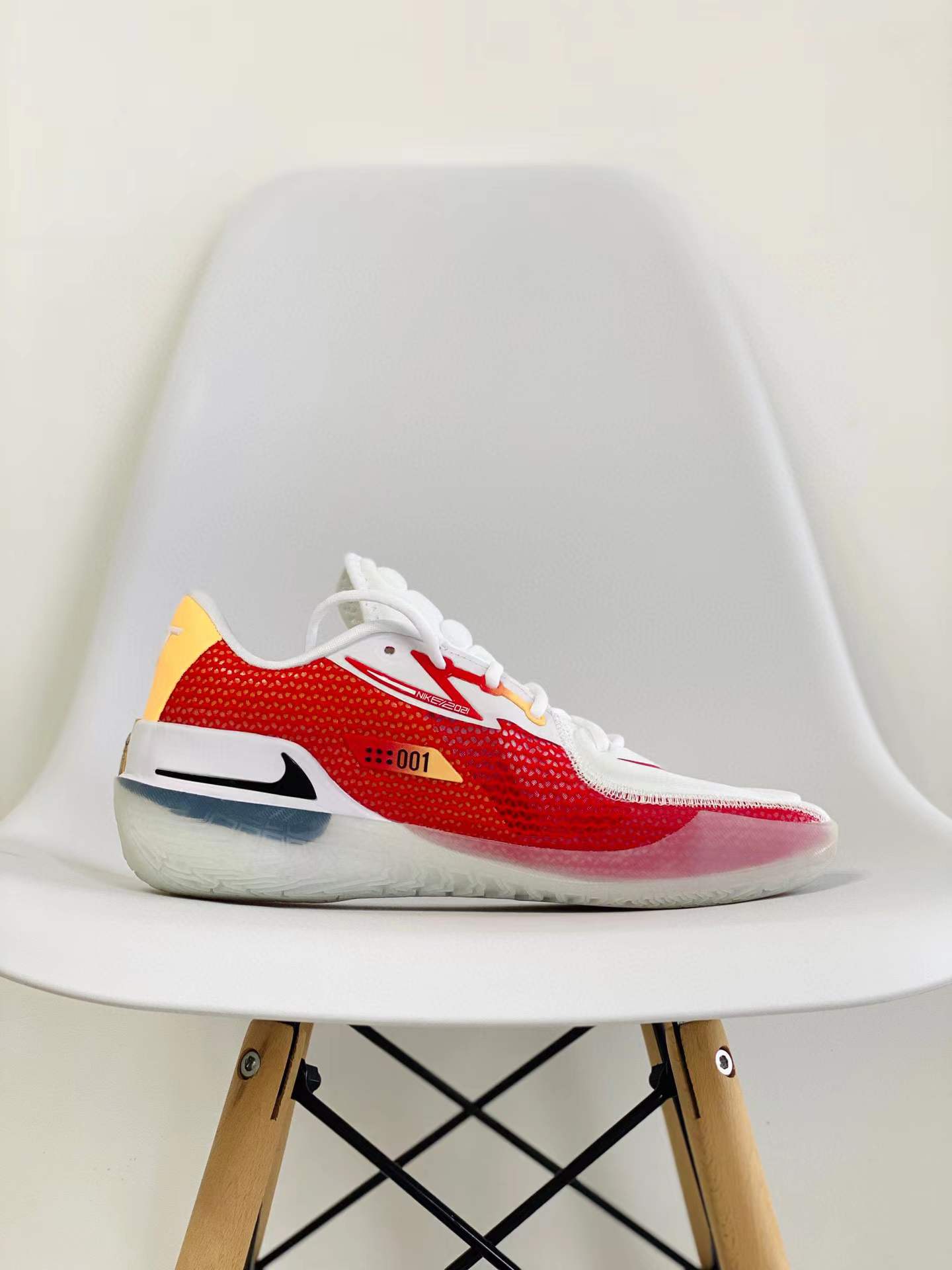 灭世纯原 Zoom GT Cut 白红 低筒 篮球鞋 球鞋 实战鞋 全掌气垫 TPU抗扭 男鞋 CZ0176-100