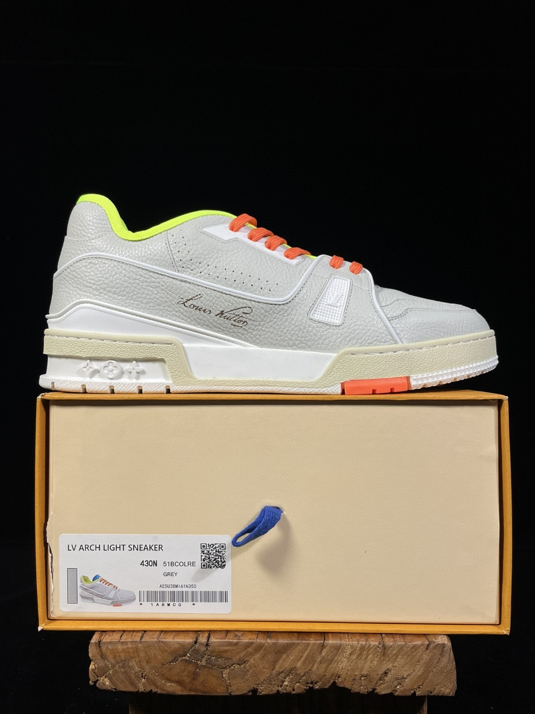 Louis Vuitton 路易威登 Trainer Upcycled 灰橙 巴黎限定 休闲鞋 板鞋 运动鞋 男鞋 女鞋 1A8W9W