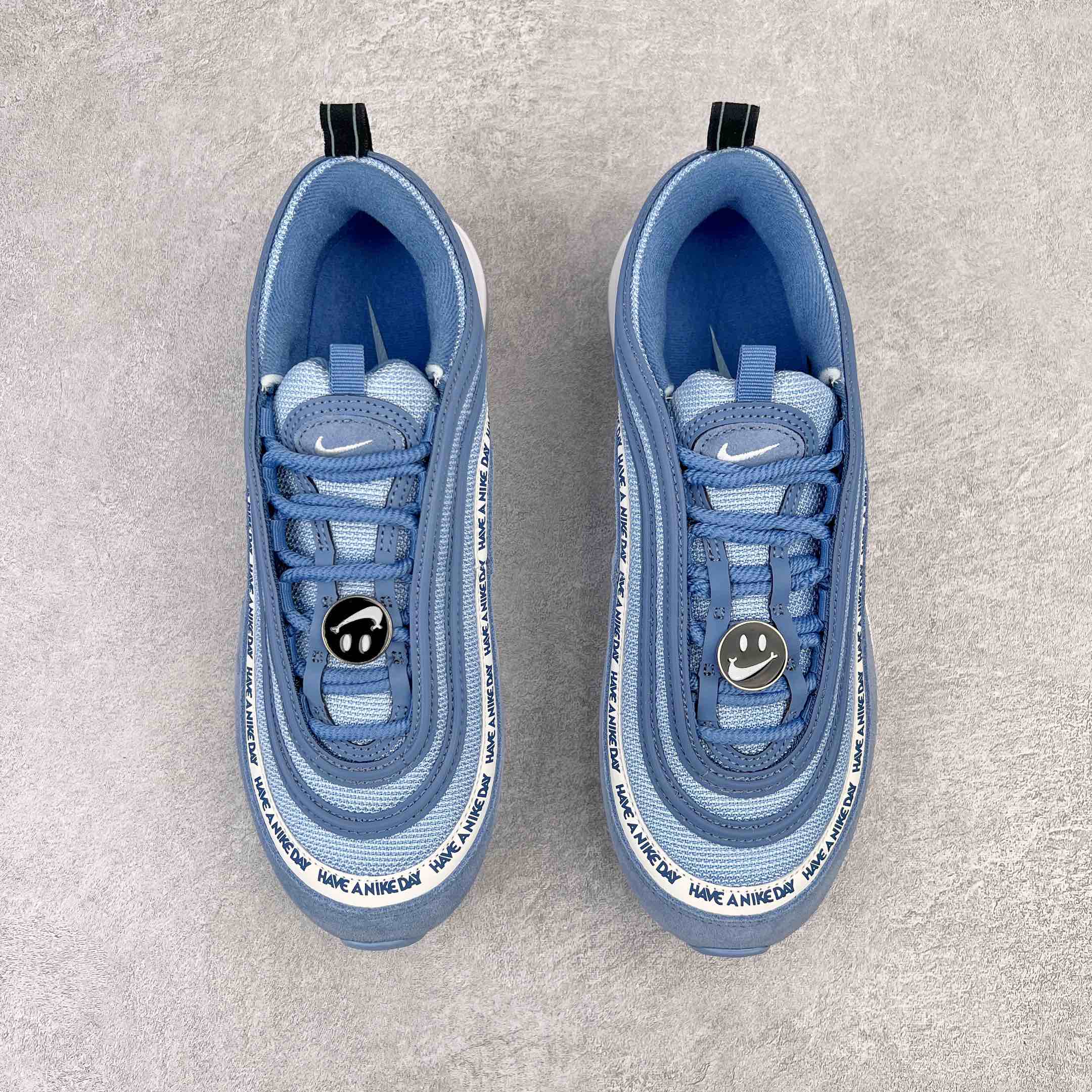 Air Max 97 笑脸 蓝色   低筒 休闲鞋 板鞋 男鞋 女鞋 BQ9130-400 