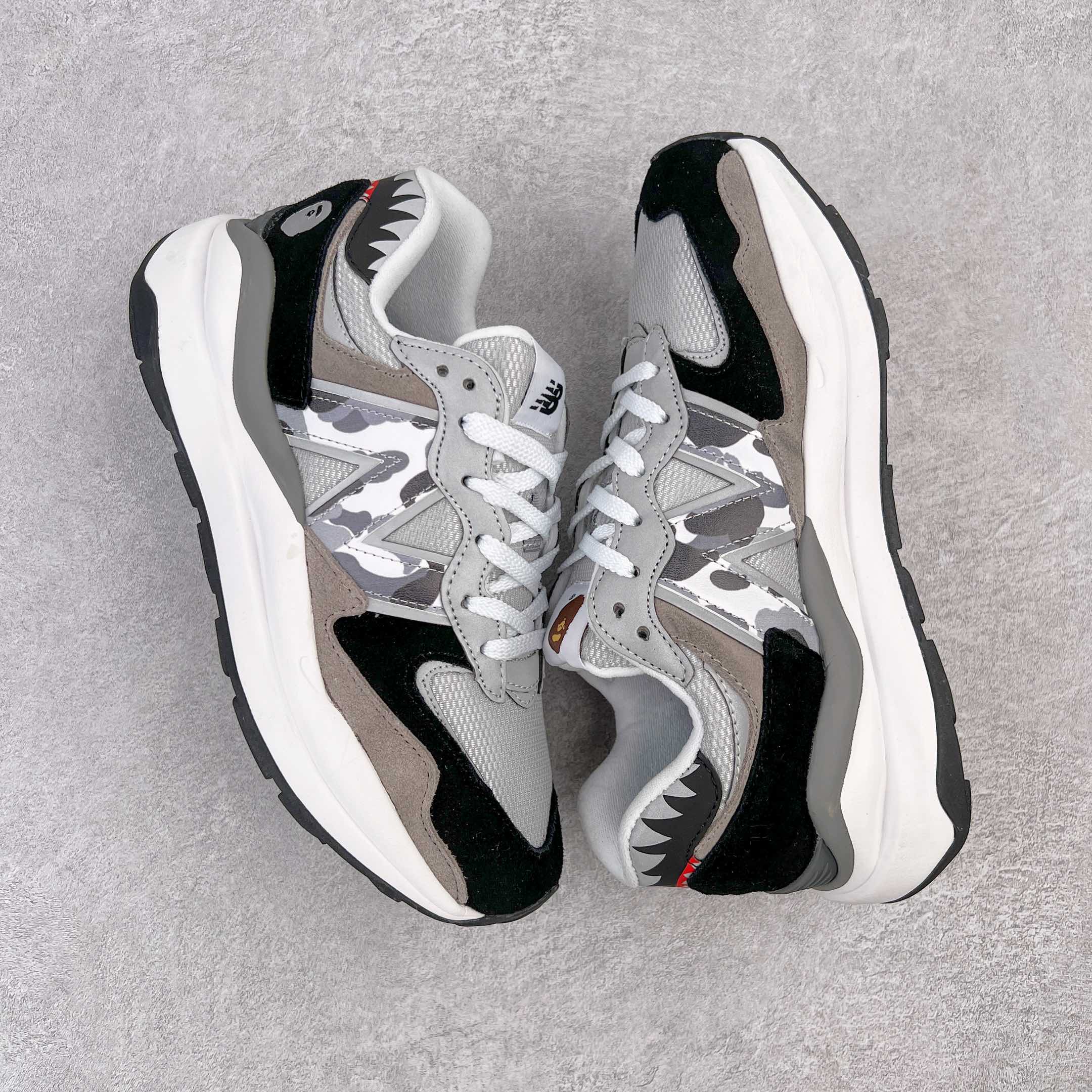 BAPE New Balance  NB5740 黑灰迷彩 低筒 复古慢跑鞋 板鞋 运动鞋 休闲鞋 男鞋 女鞋 M5740BAP