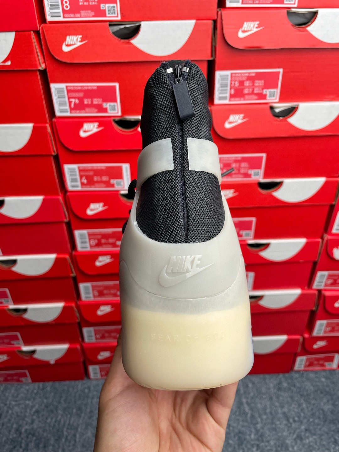 Nike Air Fear of God 1 String FOG 黑白灰 高筒 篮球鞋 球鞋 实战鞋 运动鞋 AR4237-902