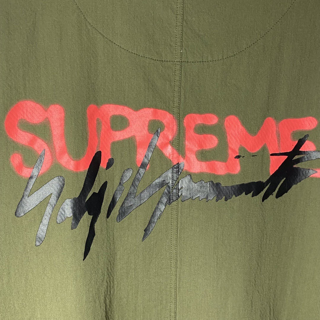 Supreme FW20 Week 4Supreme Yohji Yamamoto 山本耀司联名款背后双 Logo 军绿色 连帽长款风衣 夹克 外套 男女同款 SUP-FW20-103