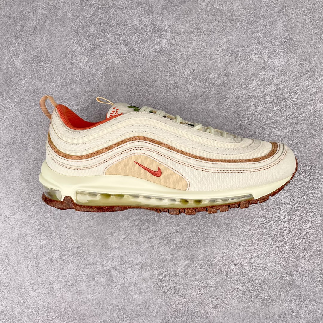 Air Max 97 Cork 米白 软木塞 植物刺绣 低筒 休闲鞋 板鞋 男鞋 女鞋 DC3986-100