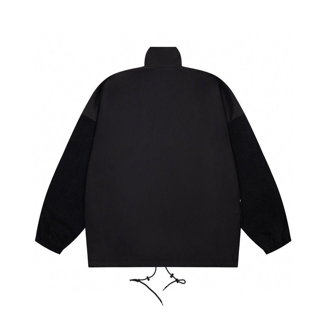 Balenciaga FW21 大Logo 黑色 印花夾克 冲锋衣 外套 男款 女款 529213TBQ031000