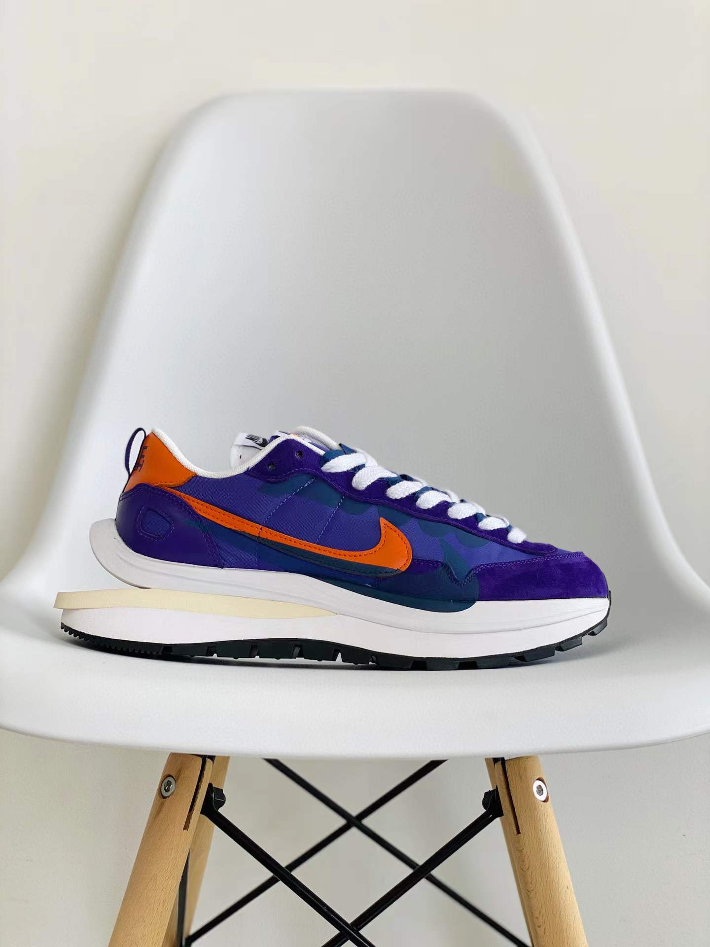 Sacai 3.0 VaporWaffle Dark Iris 紫金  低筒 华夫鞋 增高男女鞋 结构解构鞋 复古休闲鞋  DD1875-500