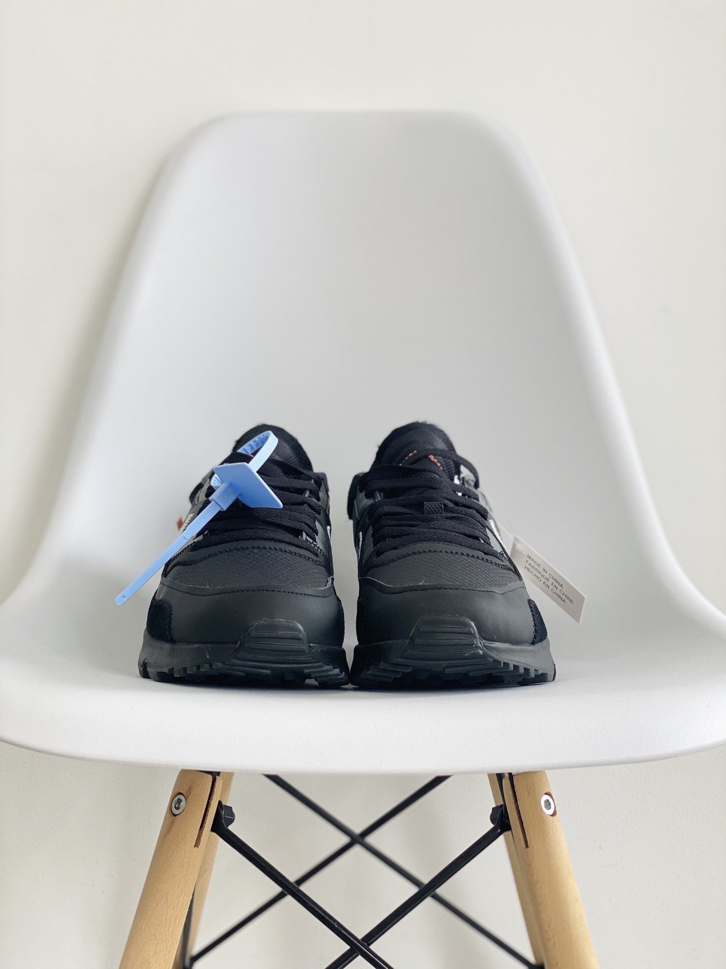 OFF-WHITE Air Max 90 THE TEN 黑色 联名 低筒 气垫缓震复古 跑鞋 休闲鞋 板鞋 男鞋 女鞋 AA7293-001