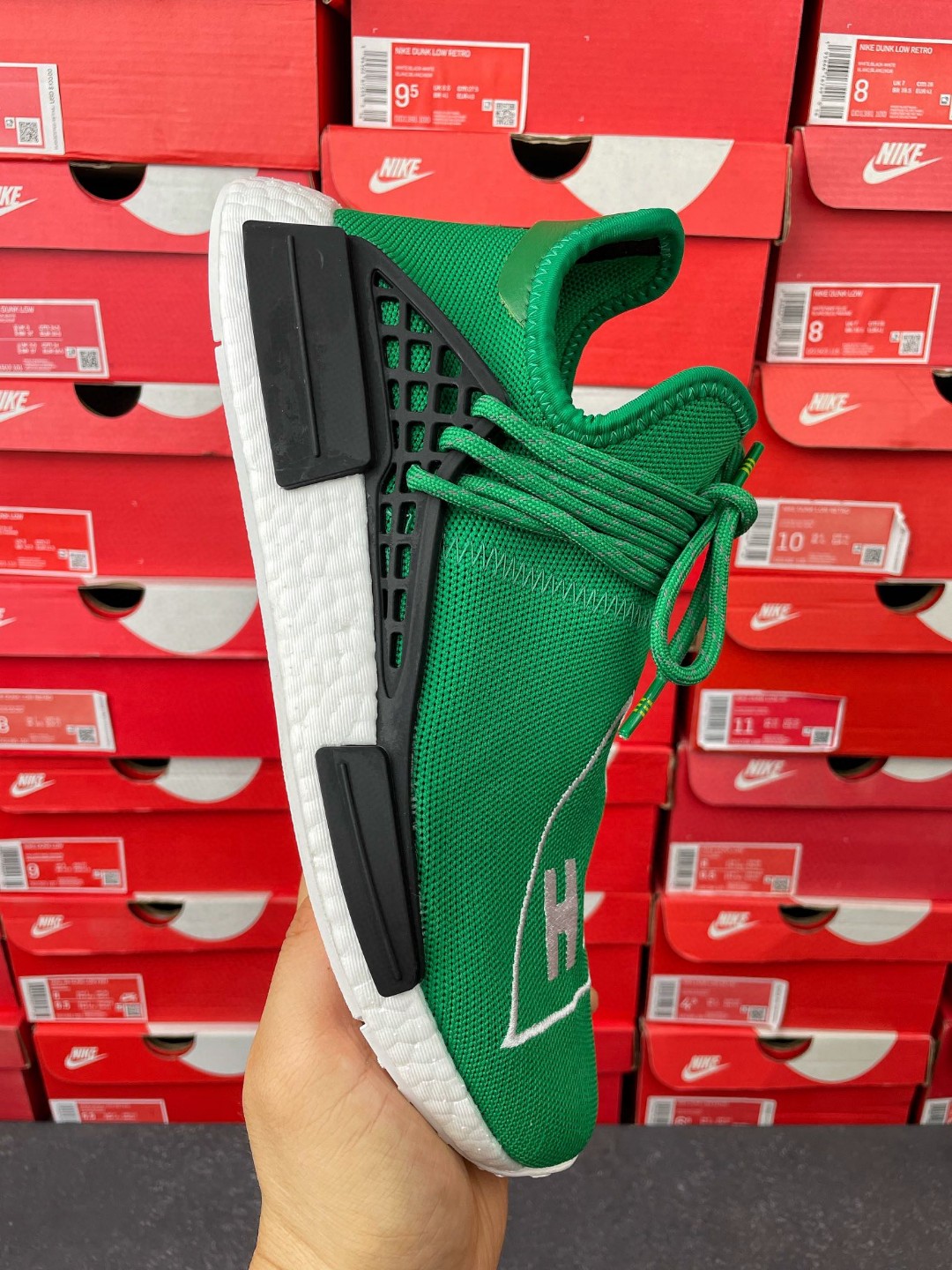 Pharrell Williams x adidas originals NMD HU Human TGreen 菲董联名 绿色 低筒 运动鞋 休闲鞋 男鞋 女鞋 BB0620