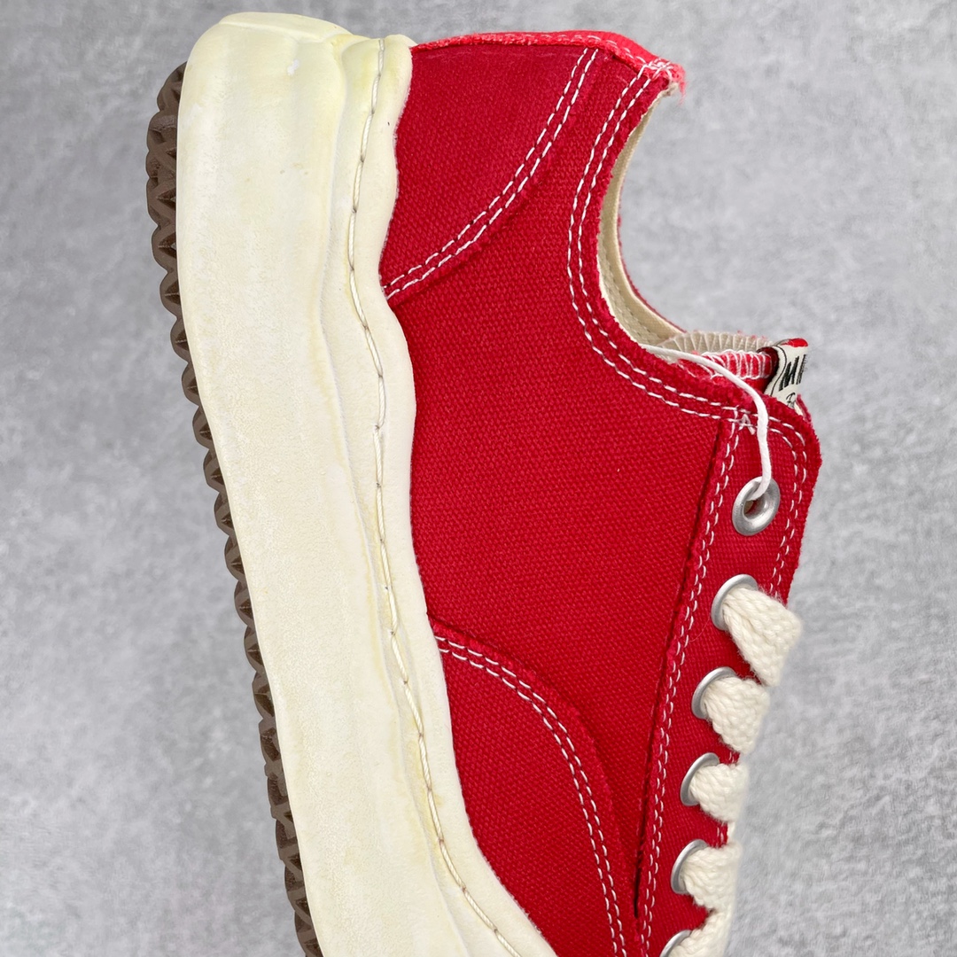 MIHARA YASUHIRO Original MMY 三原康裕 复古红色 拼接 低筒 溶胶鞋 帆布鞋 板鞋 休闲鞋 增高鞋 男鞋 女鞋 