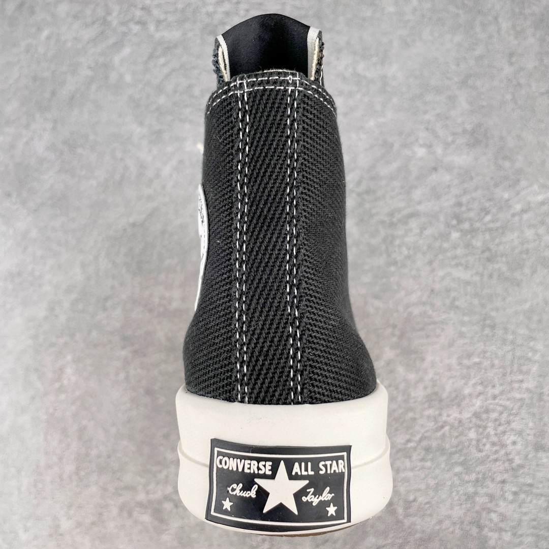  Rick Owens DRKSHDW Converse Turbodrk Chuck Taylor ALL Star 1970S High 黑白 高筒 板鞋 休闲鞋 帆布鞋 男鞋 女鞋 172344C