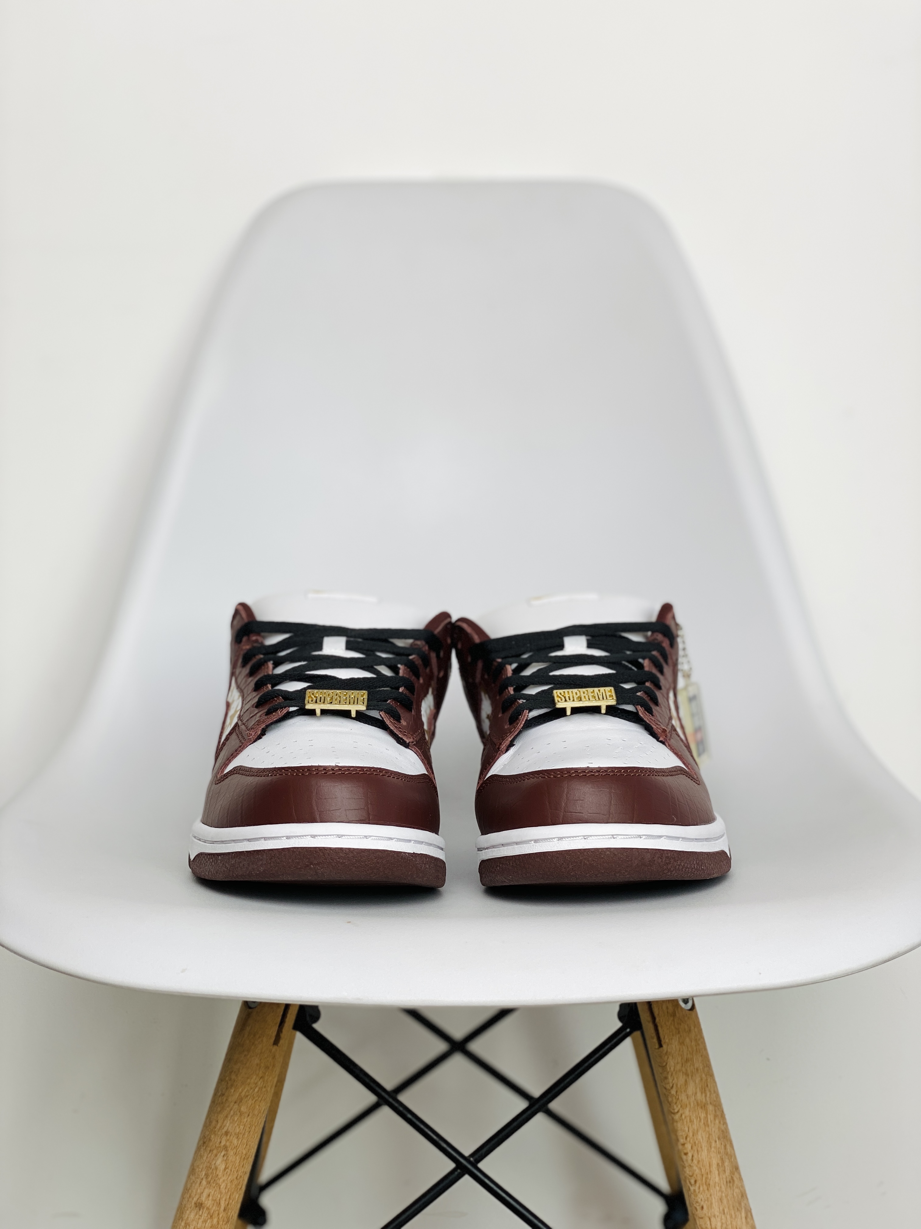 Supreme x SB Dunk Low Barkroot Brown 联名 白红金 低筒 复古板鞋 休闲鞋 男鞋 女鞋 DH3228-103