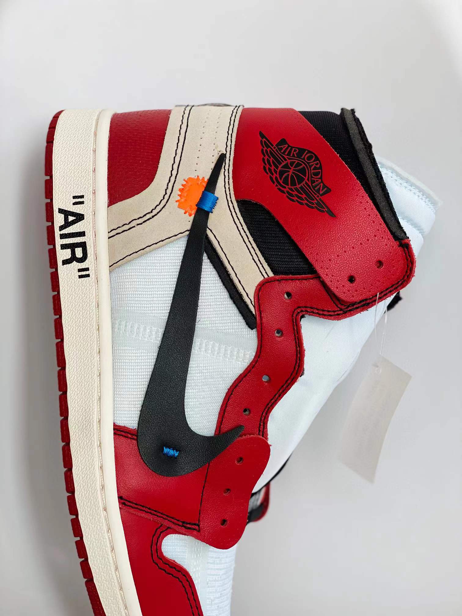 OFF-White Air Jordan 1 AJ1 Retro The Ten Chicago 芝加哥 白紅 聯名 篮球鞋 高筒 休闲鞋 男鞋 板鞋 AA3834-101