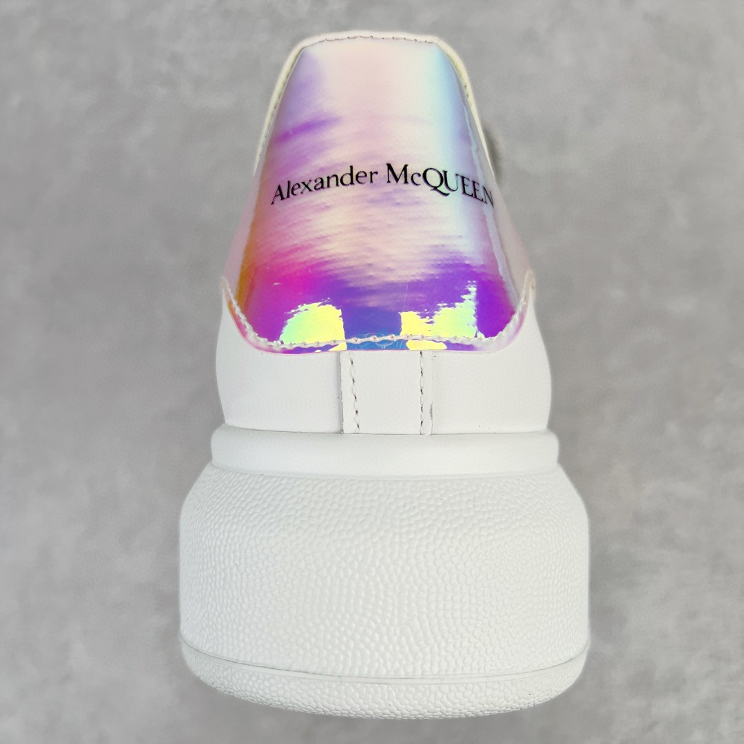 Alexander McQueen 麦昆 白色 闪粉镭射尾 低筒 板鞋 休闲鞋 厚底鞋 增高鞋 男鞋 女鞋 553680WHX929123