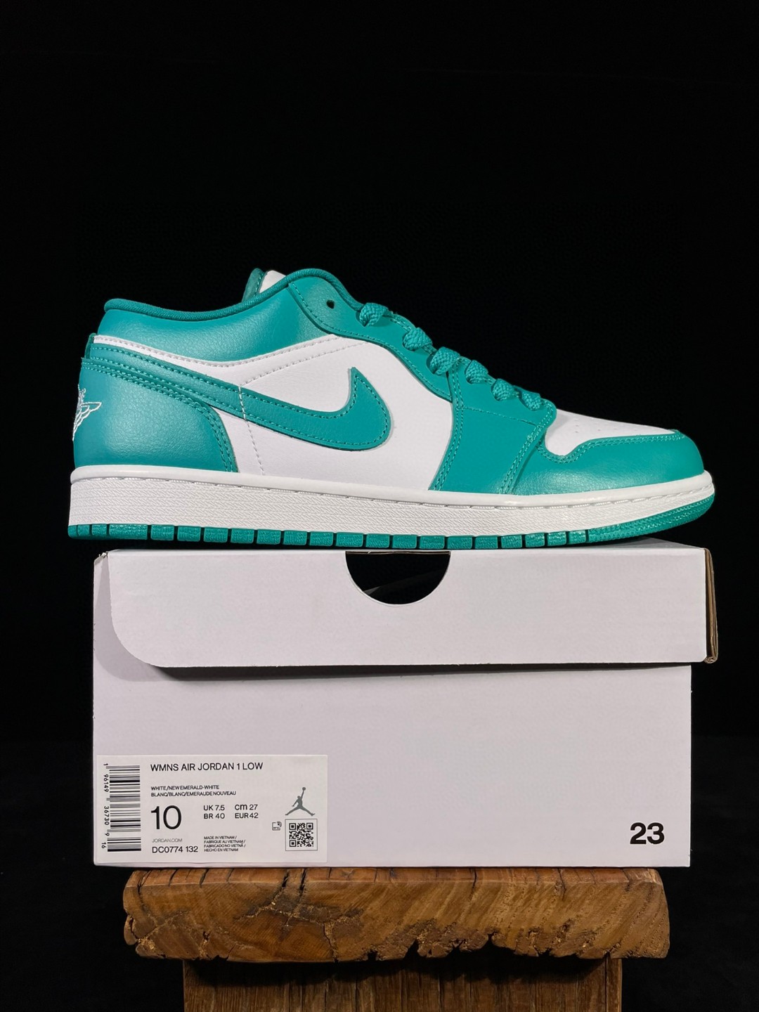 Air Jordan 1 Low AJ1 白绿 低筒 板鞋 休闲鞋 男鞋  DC0774-132