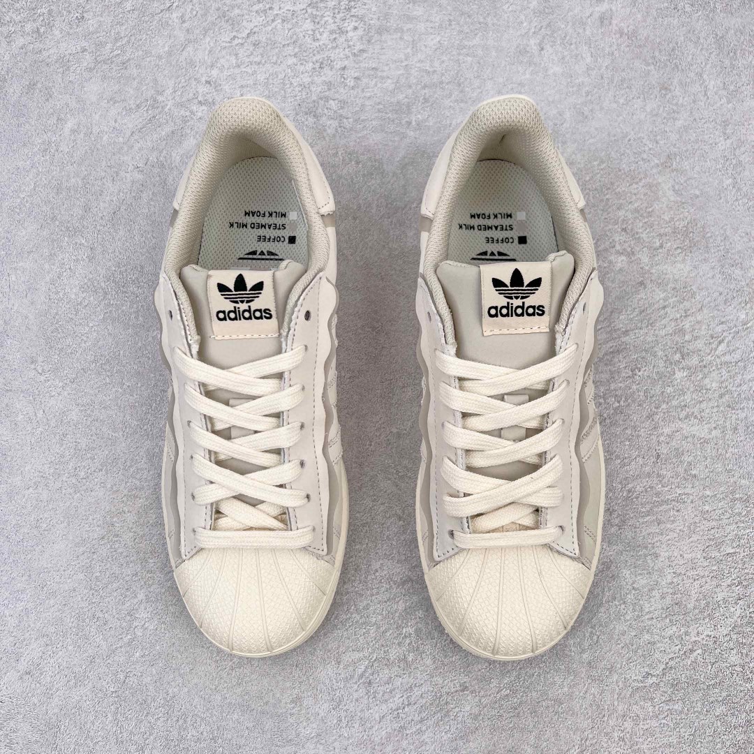 Adidas originals Superstar 贝壳头 白色奶油 低筒 板鞋 休闲鞋 运动鞋 男鞋 女鞋 GW4441